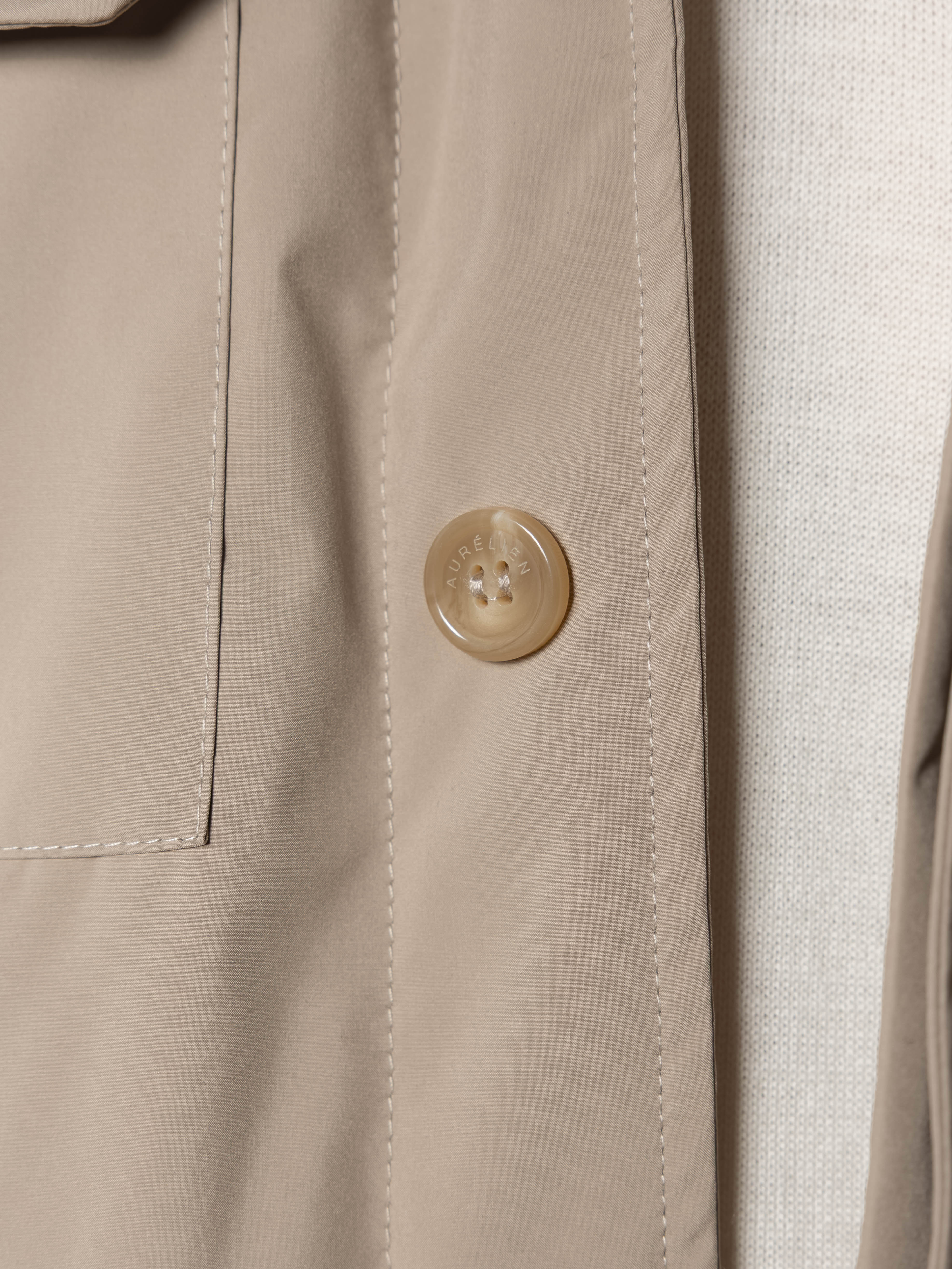 Beige City Button Jacket - Image 6