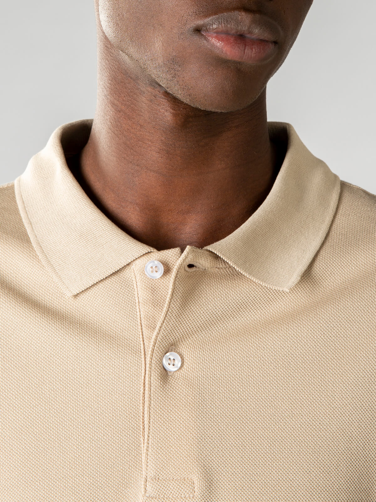 Light Beige Polo Shirt - Image 3