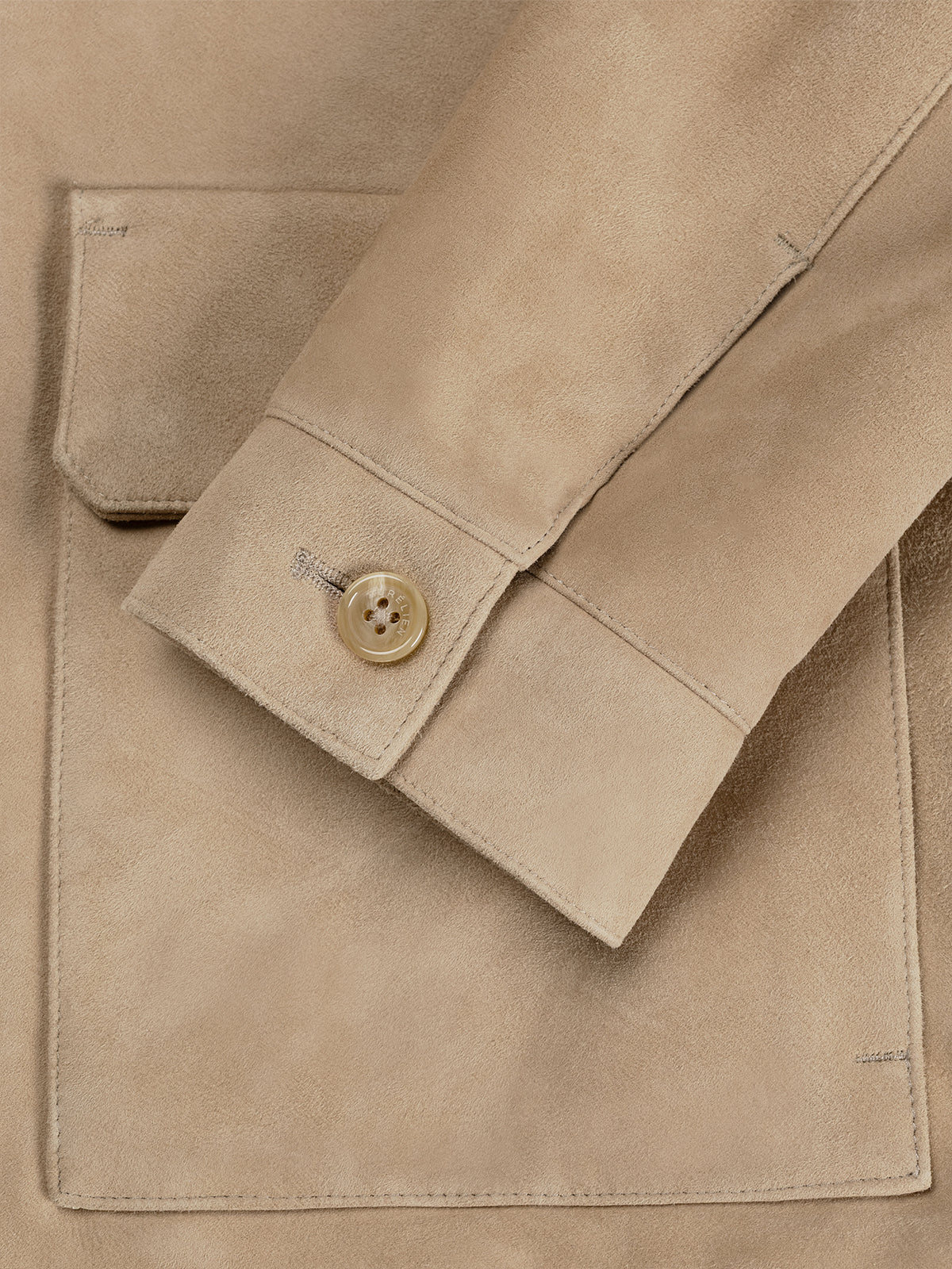Light Beige Suede Jacket - Image 6