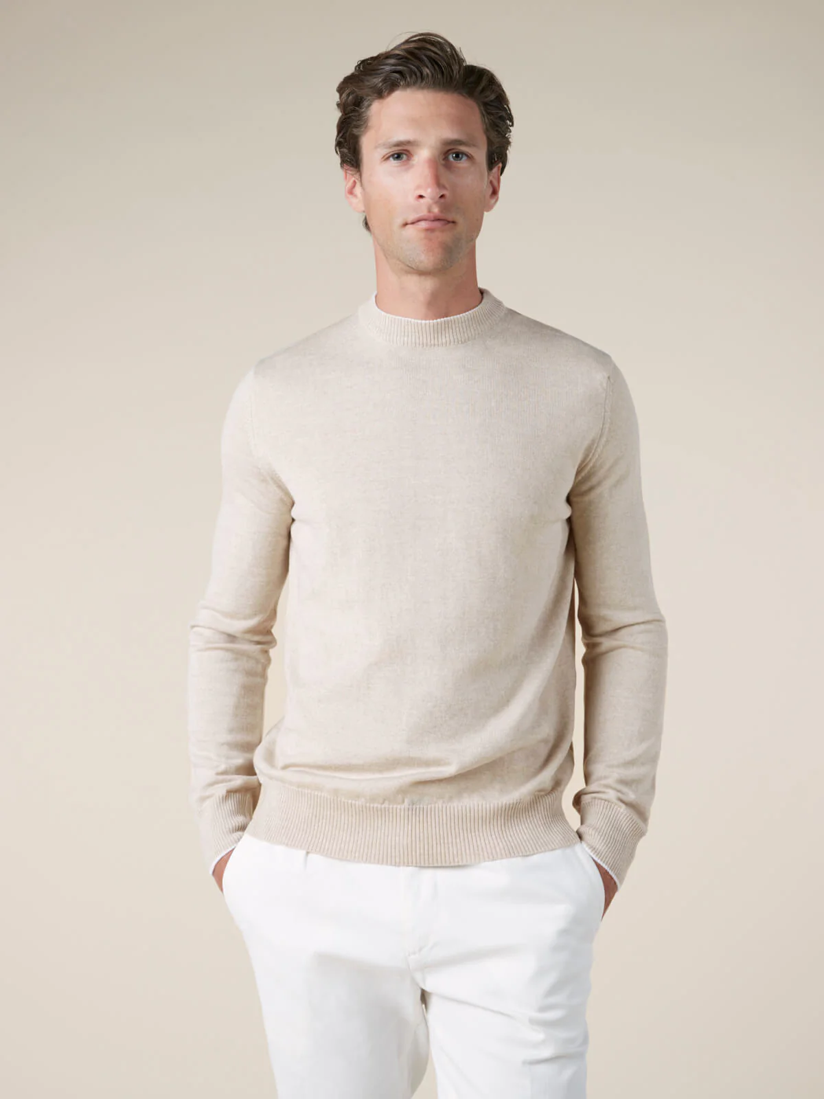 Light Beige Two Tone City Crew - Image 5