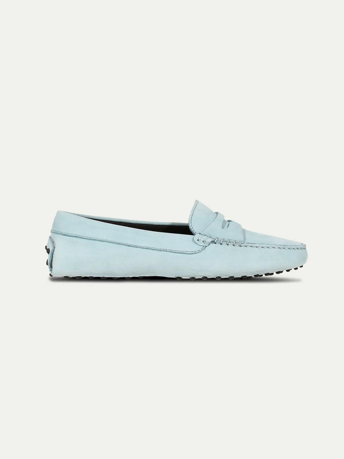 Light Blue Nubuck Driving Shoes - Image 4