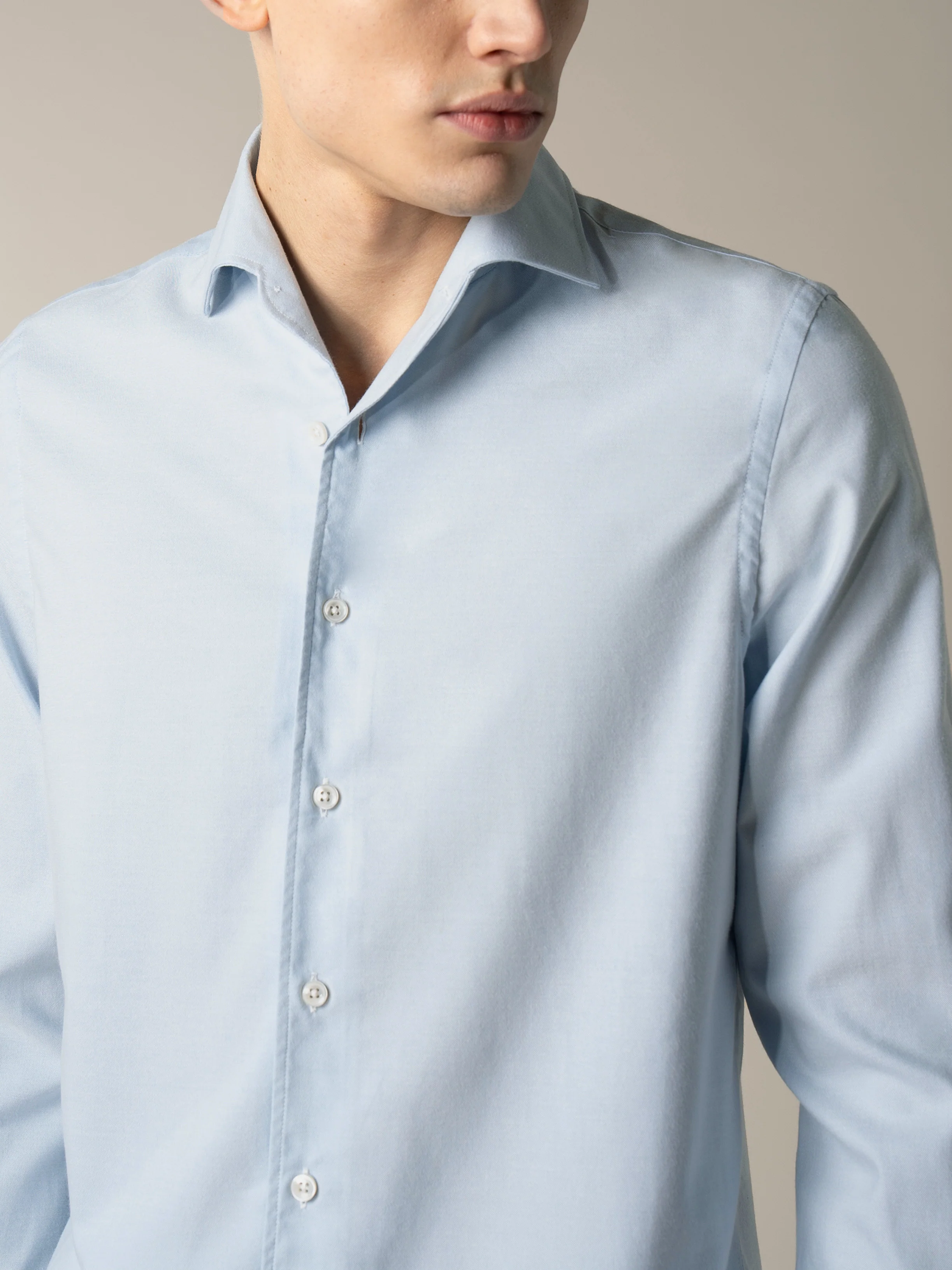 Light Blue Silk Shirt - Image 4