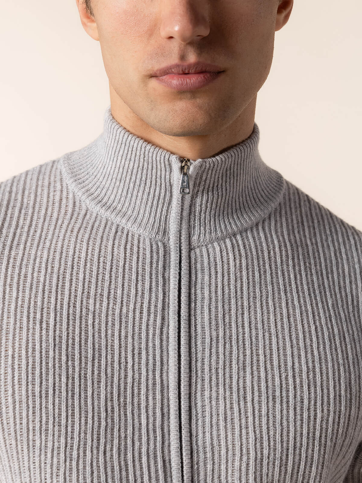 Light Grey Rib Vest - Image 4