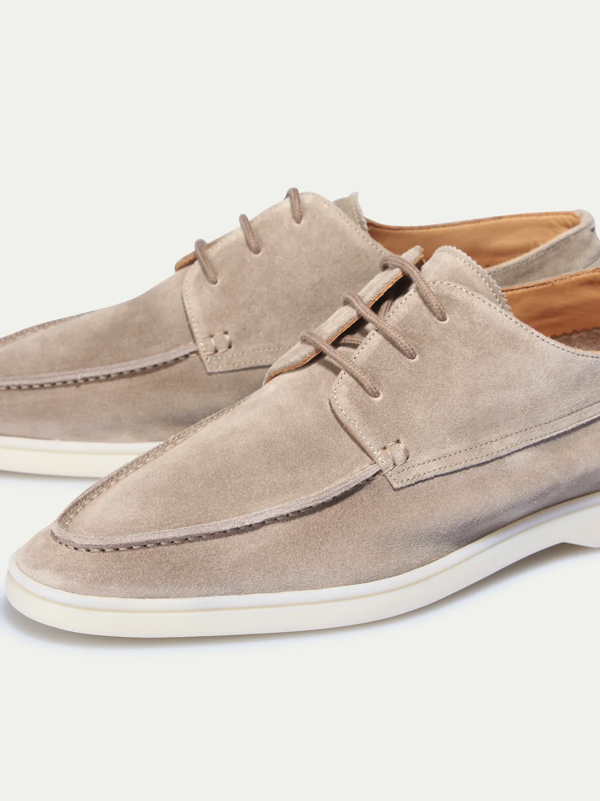 Light Grey Boat Loafers - Image 3