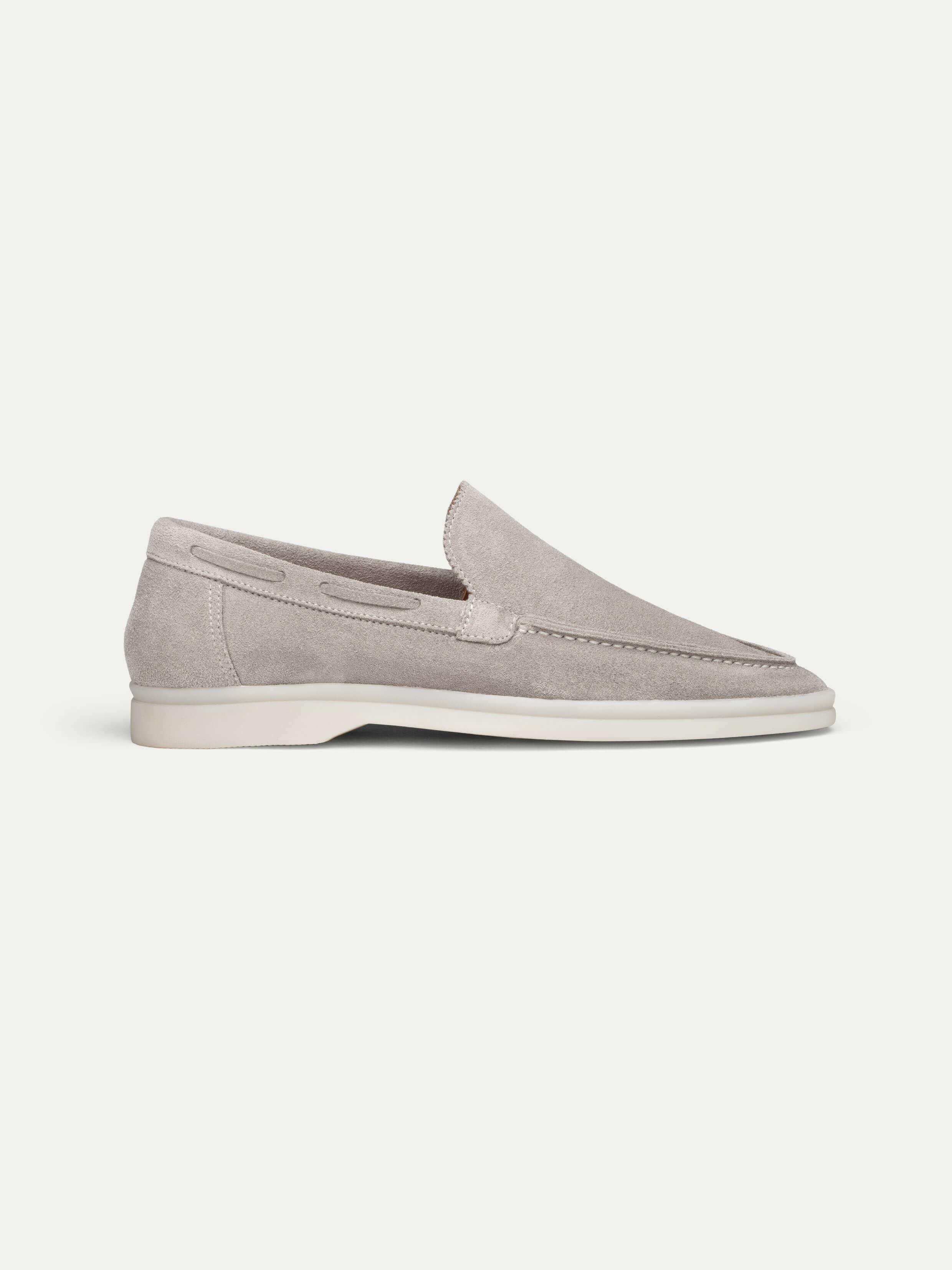Lady Light Grey Yacht Loafers - Image 5