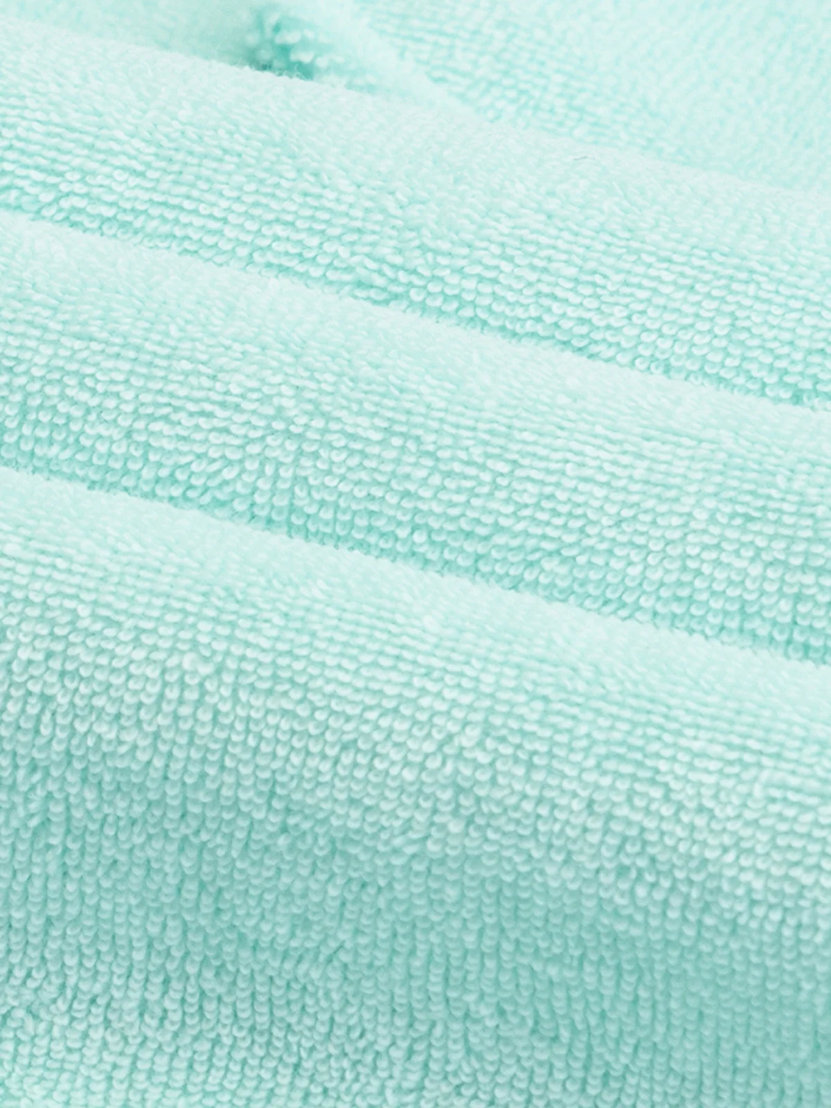 Mint Terry Towelling Polo Shirt - Image 5
