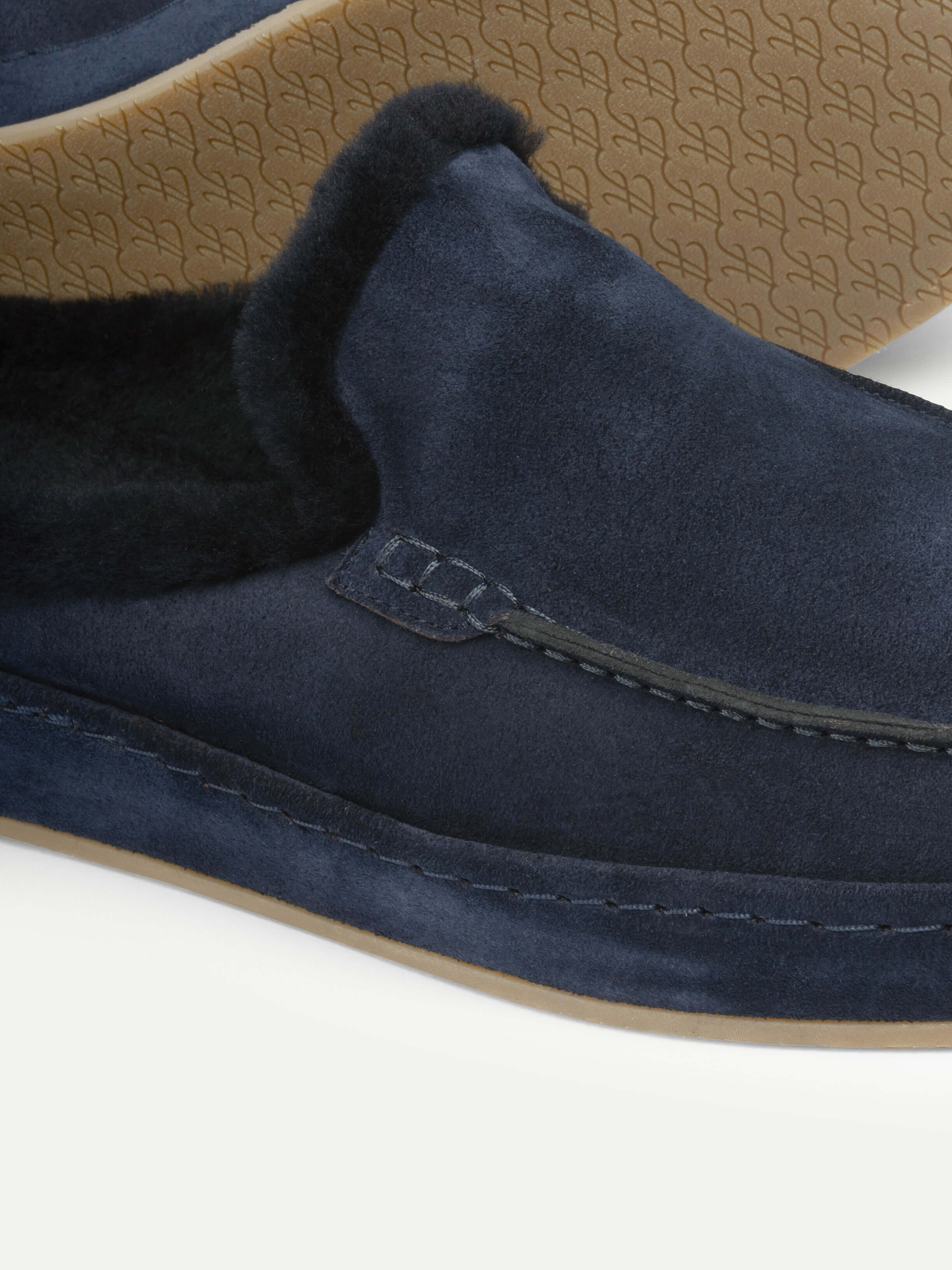 Navy Fur Voyager Slipper - Image 4