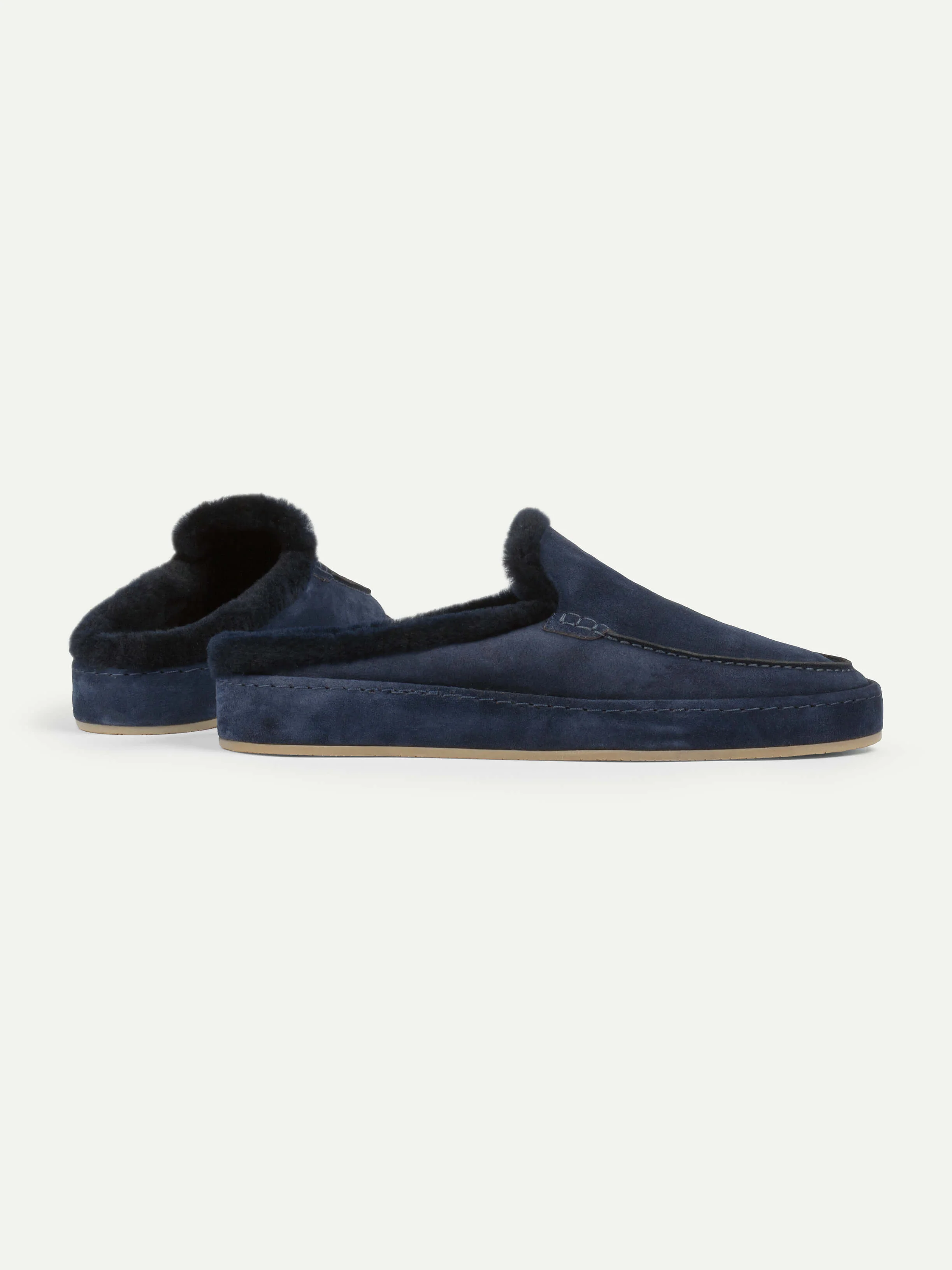 Navy Fur Voyager Slipper - Image 5