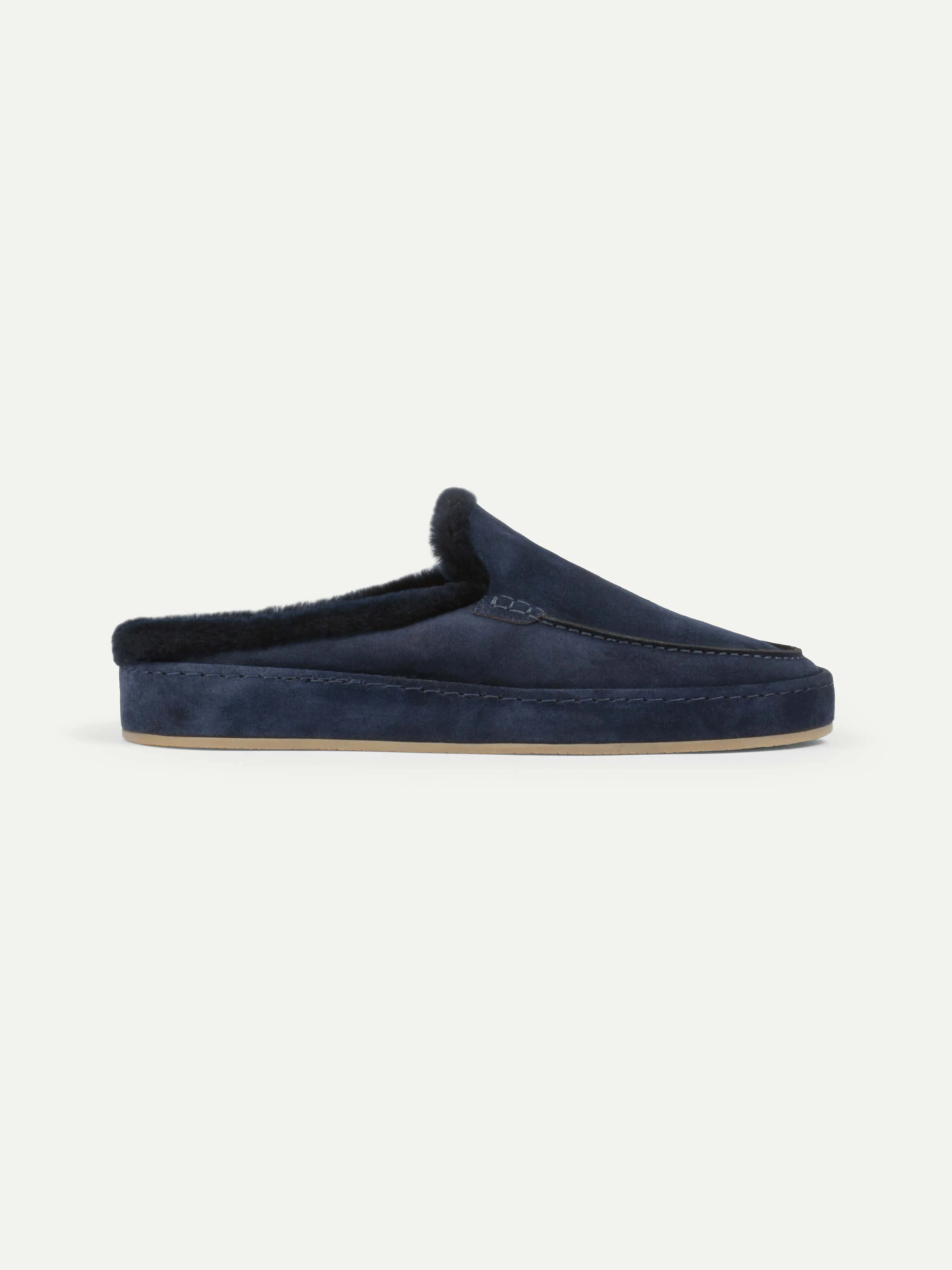 Navy Fur Voyager Slipper - Image 6