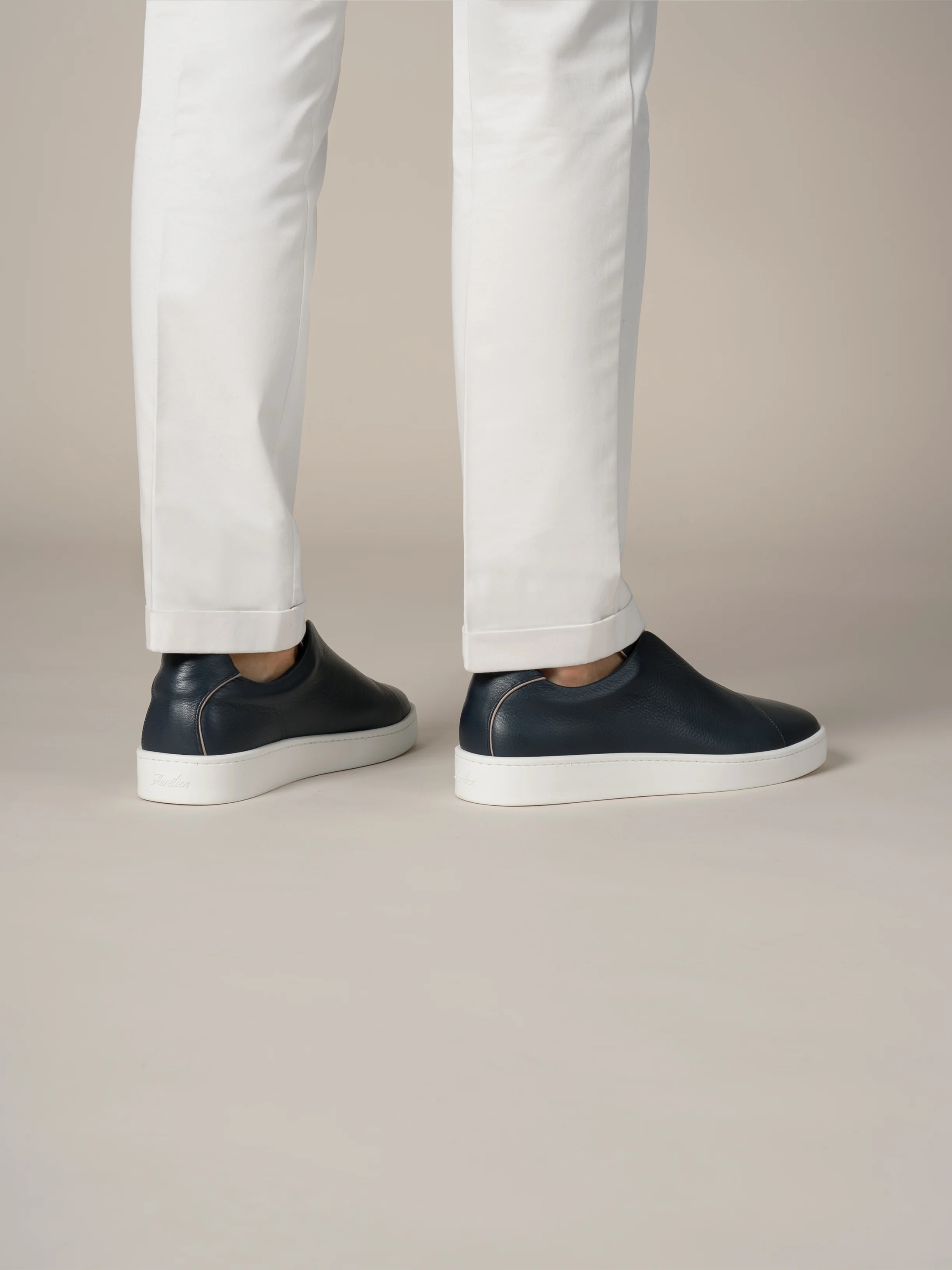 Dark Navy Grain AUR3 Sneaker - Image 6