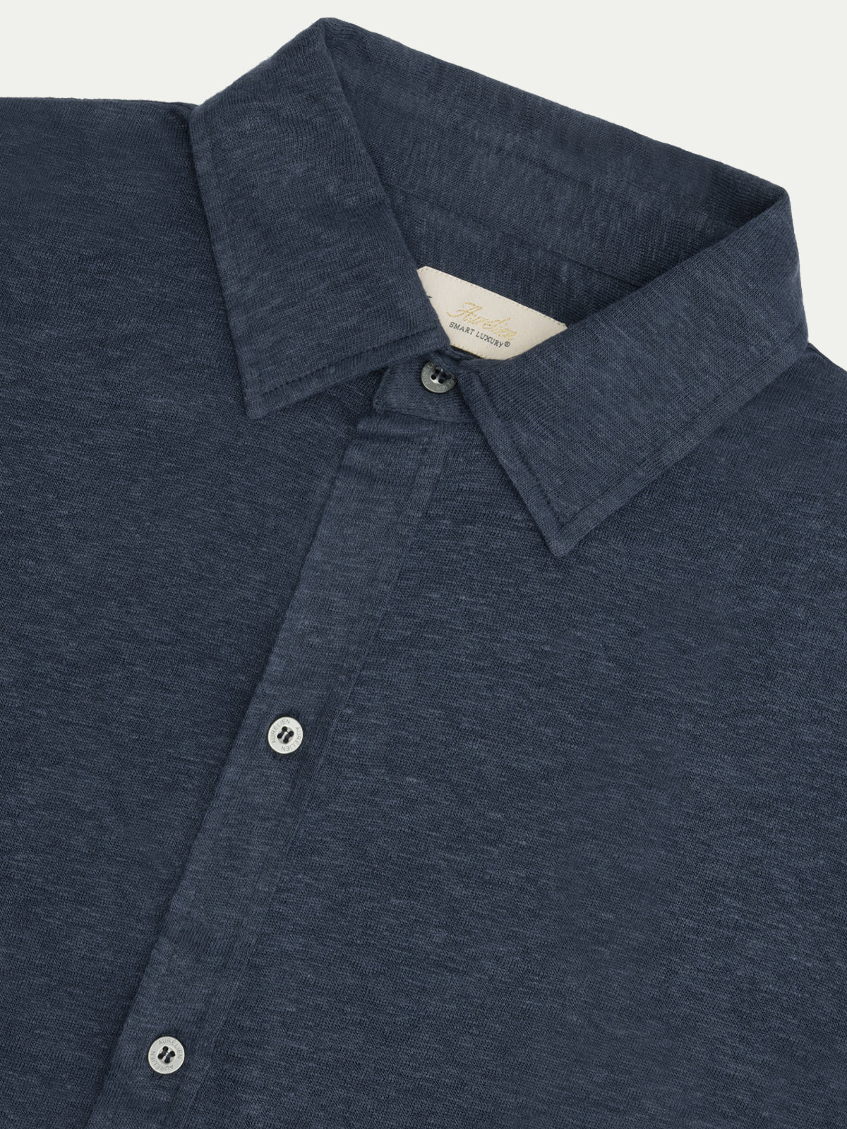 Navy Linen Bayside Shirt - Image 3