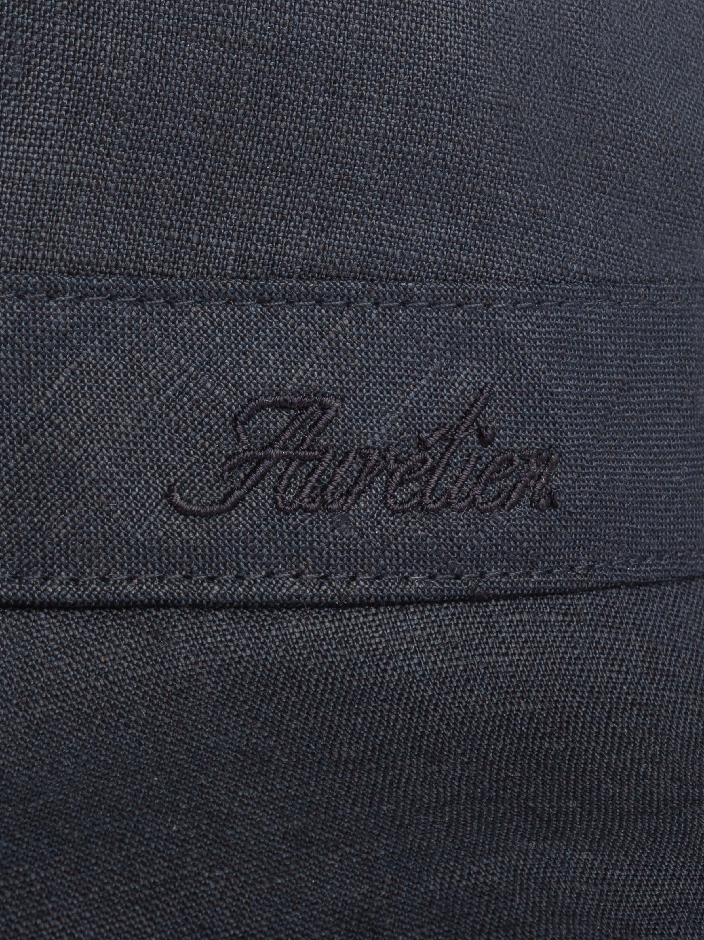 Navy Linen Bucket Hat - Image 3
