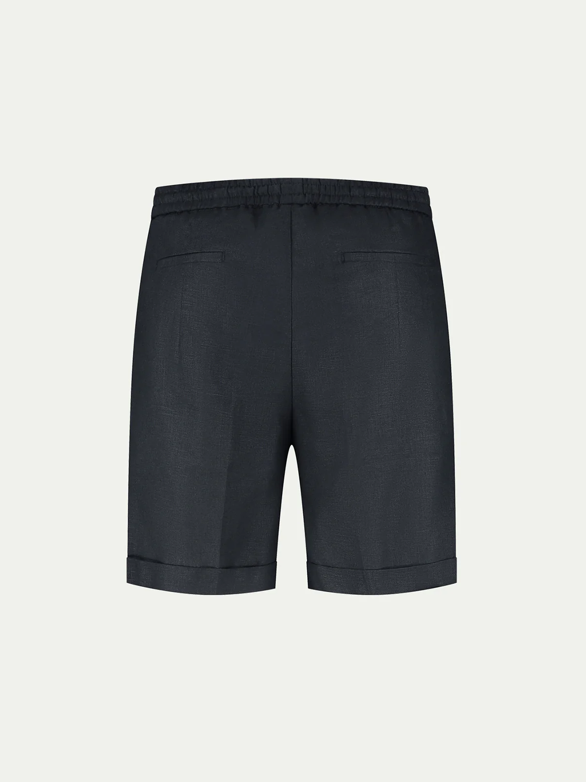 Navy Linen Seaside Shorts - Image 3