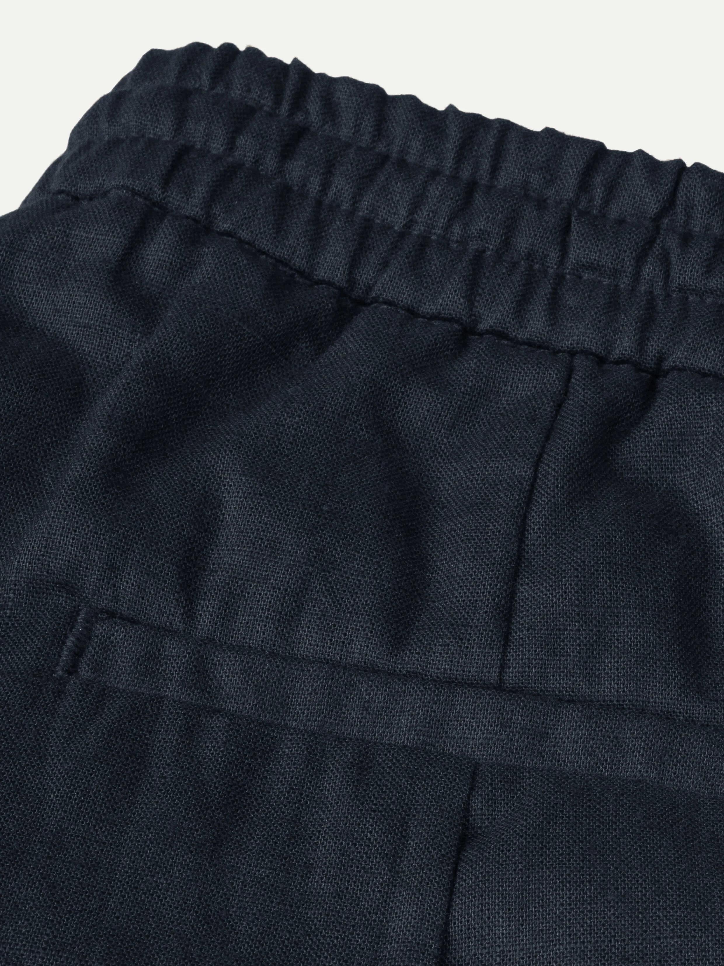 Navy Linen Seaside Shorts - Image 4