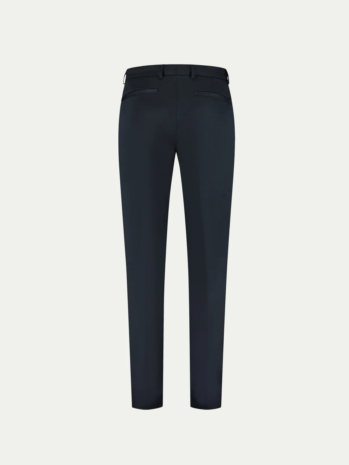 Navy Pleated Metropolitan Trousers - Image 3