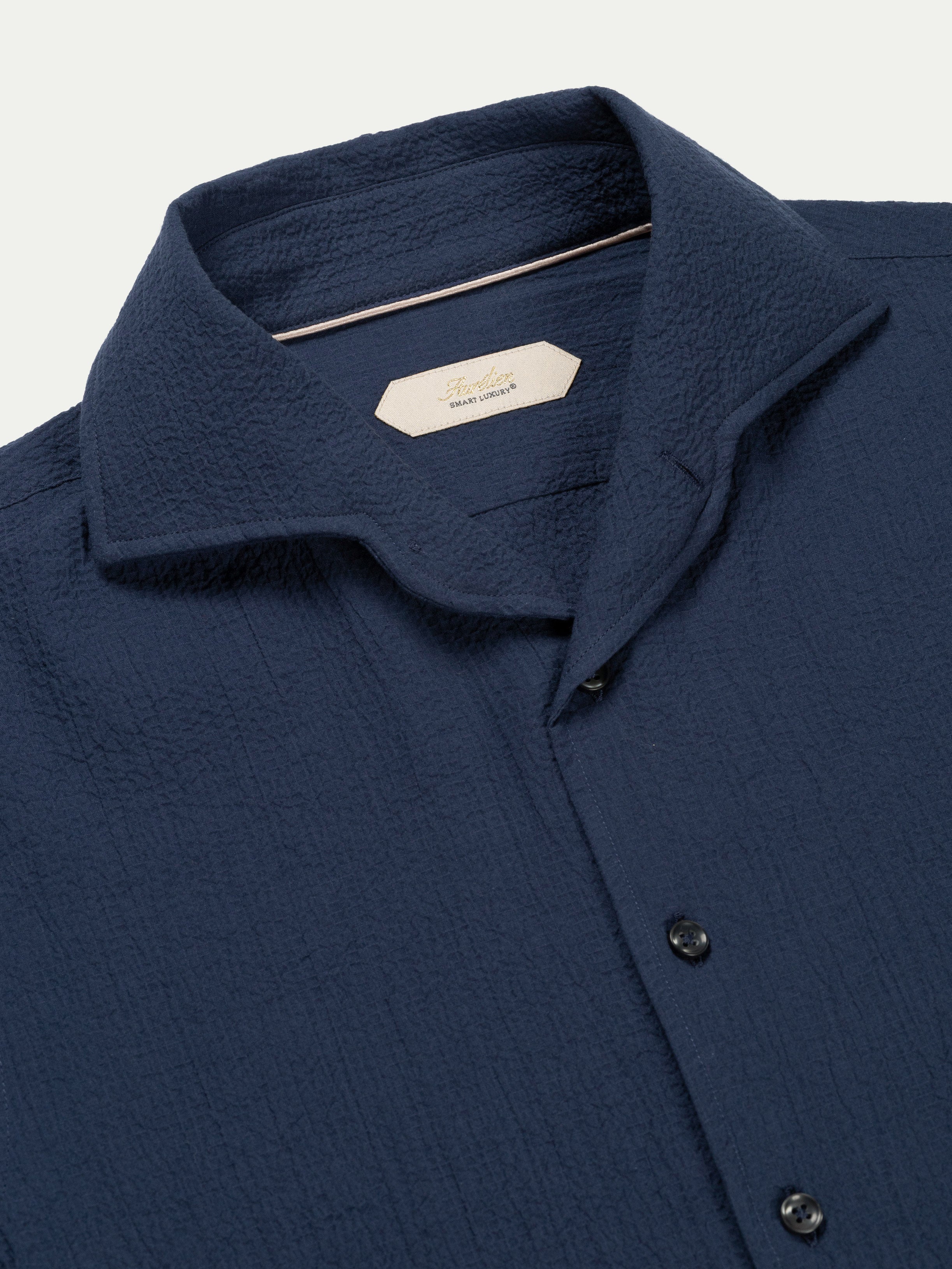 Navy Seersucker Shirt - Image 4
