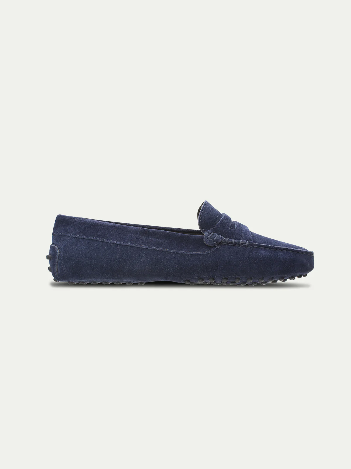 Navy Suede Driving Shoes - Image 4
