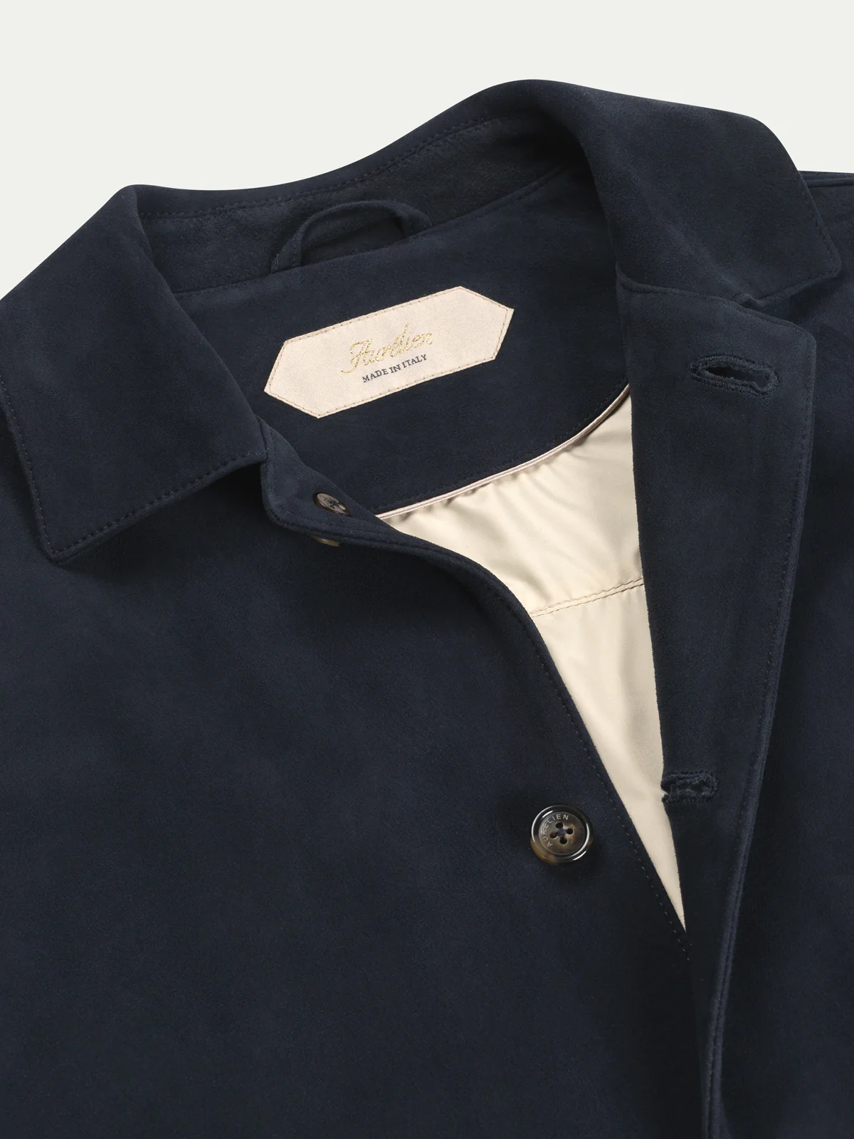 Navy Suede Jacket - Image 3