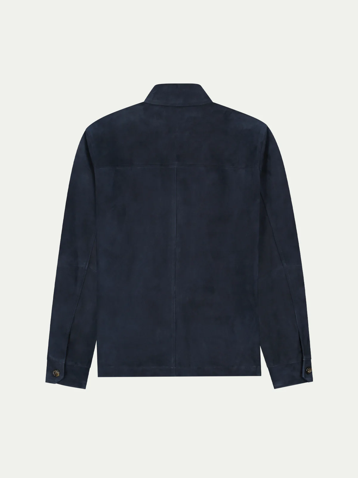 Navy Suede Overshirt - Image 4