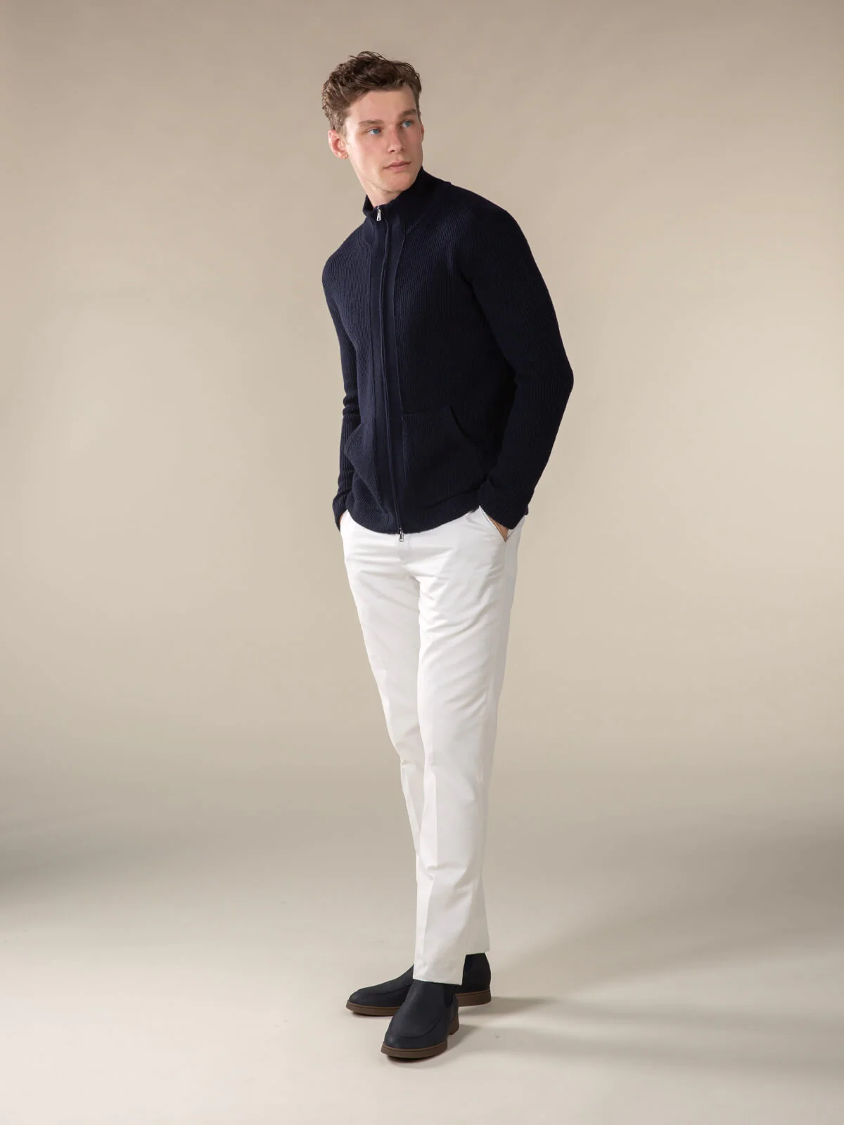 Navy Voyager Rib Vest - Image 7