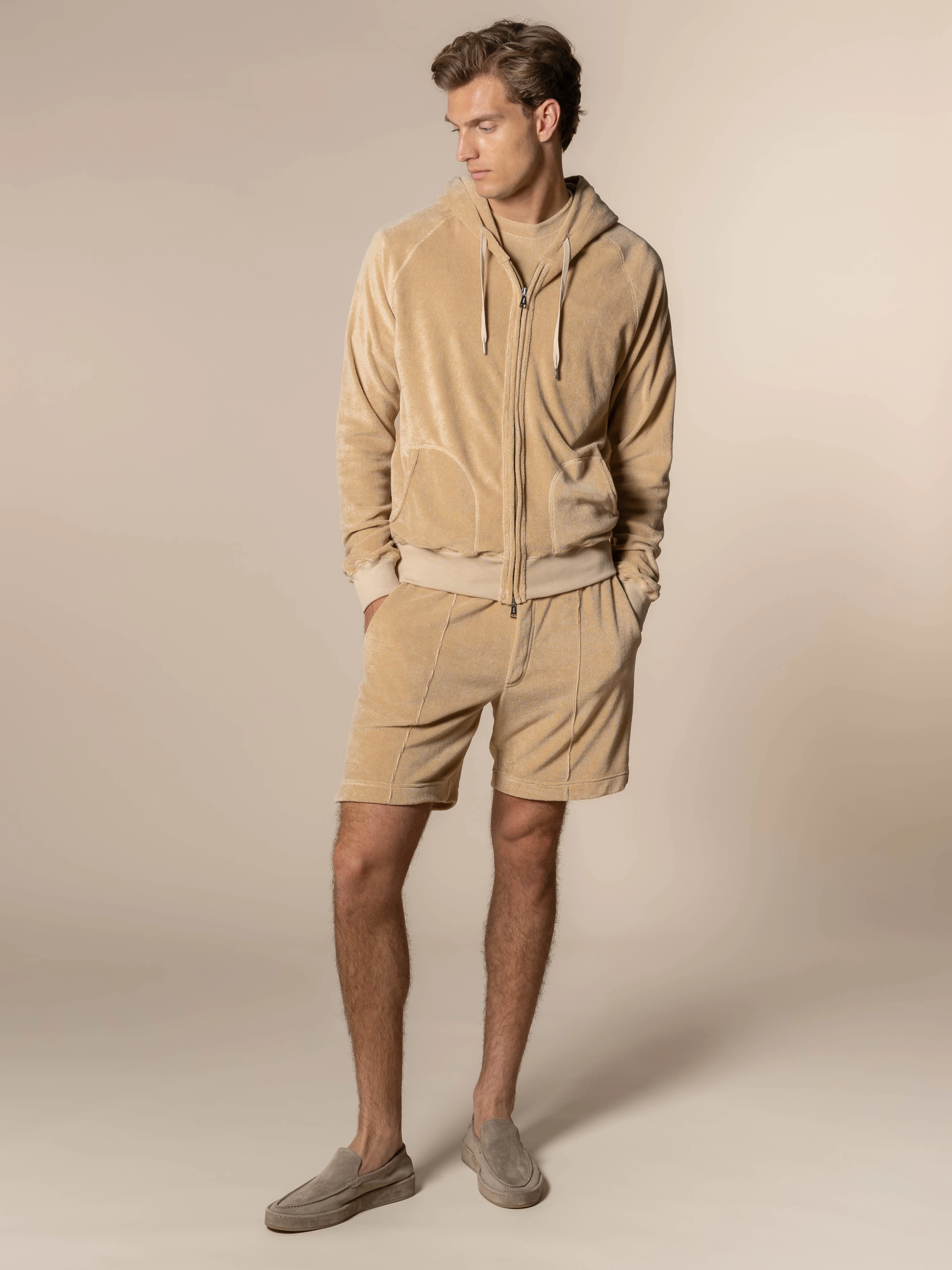 Nut Terry Towelling Zipper Vest - Image 6