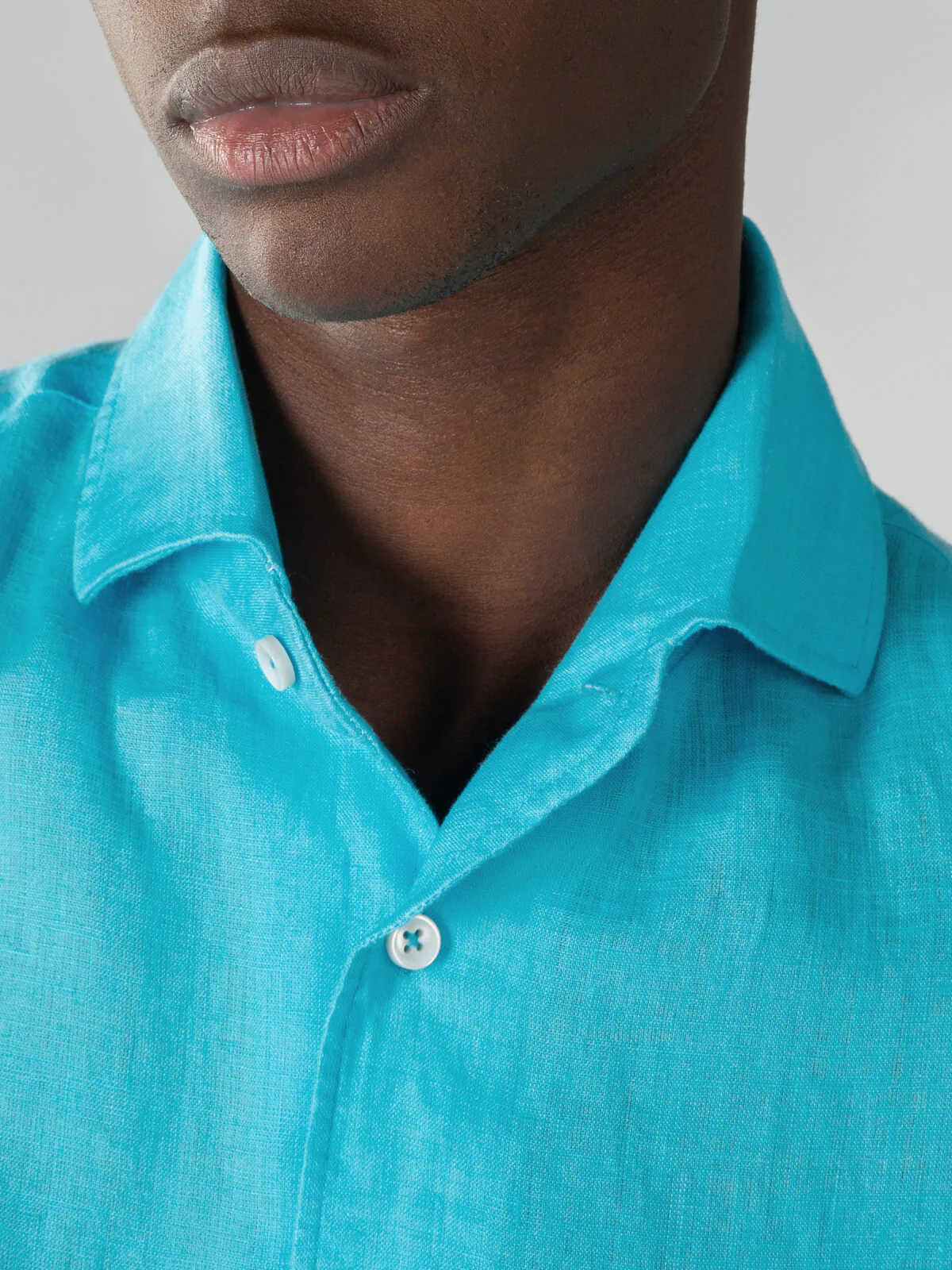 Ocean Blue Linen Seaside Shirt - Image 2