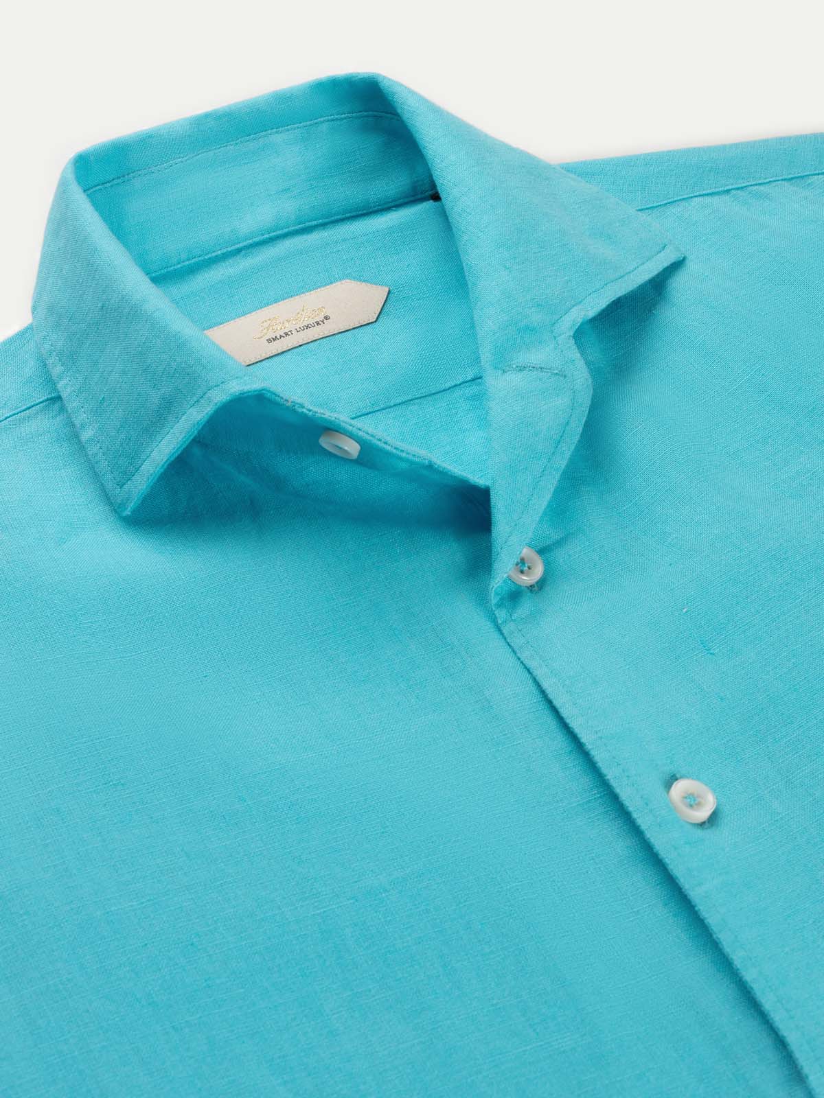 Ocean Blue Linen Seaside Shirt - Image 3