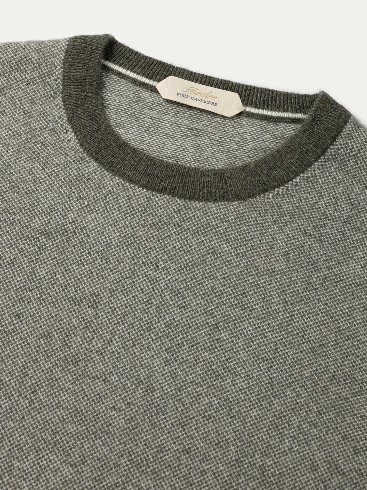 Olive Jaquard Crew - Image 2