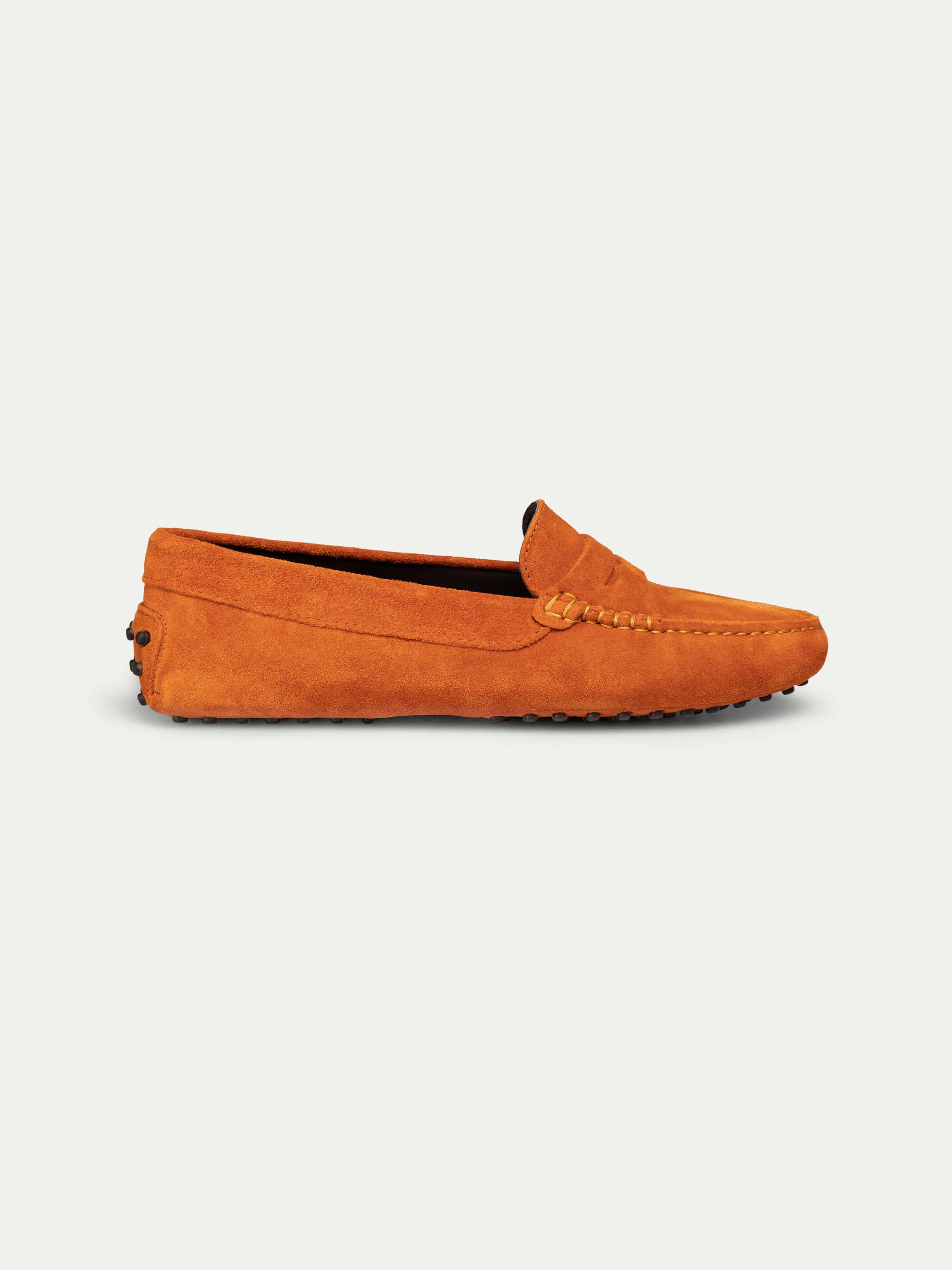 Orange Suede Driving Shoes - Image 6