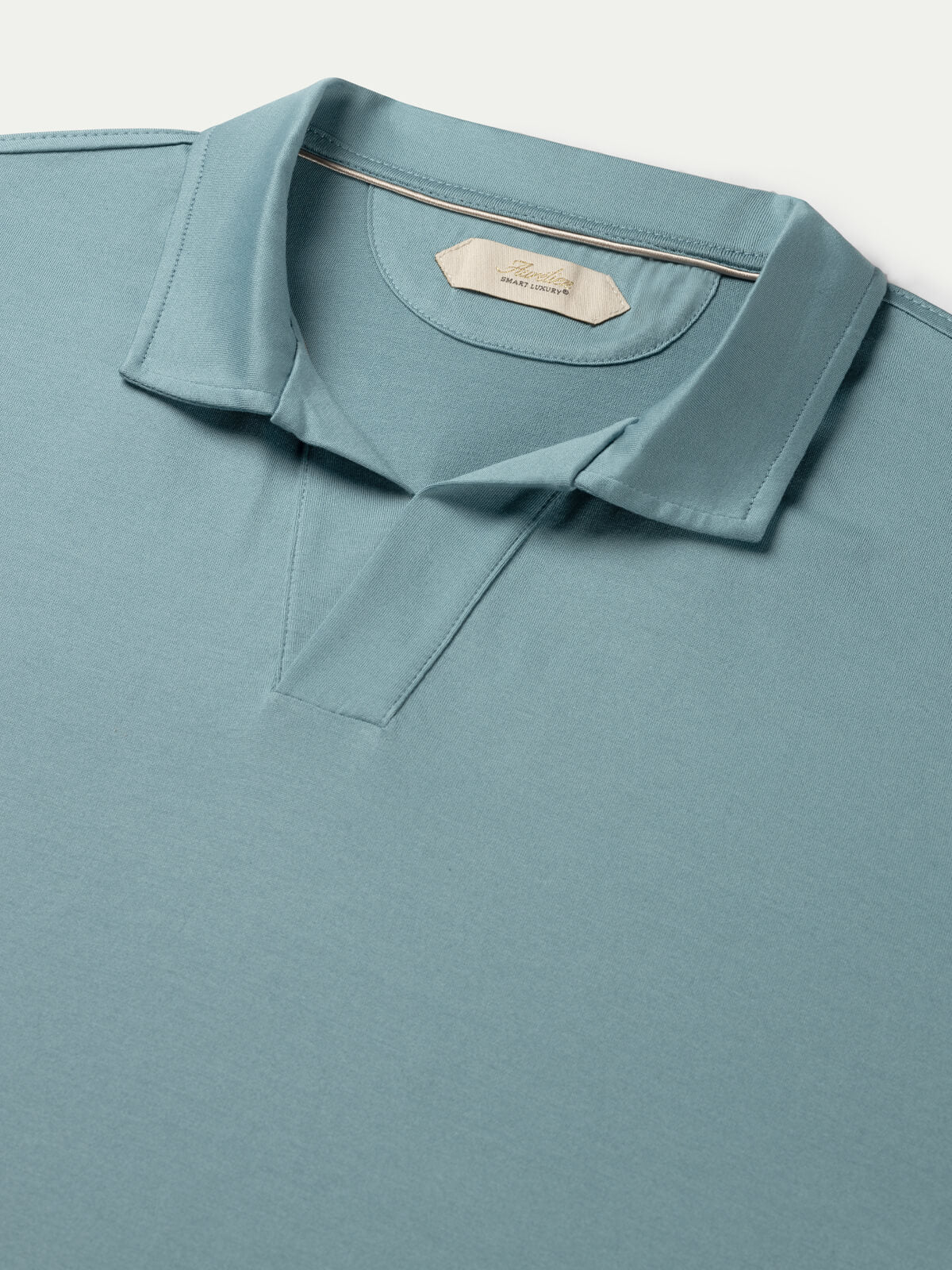 Petrol Buttonless Polo Shirt - Image 3