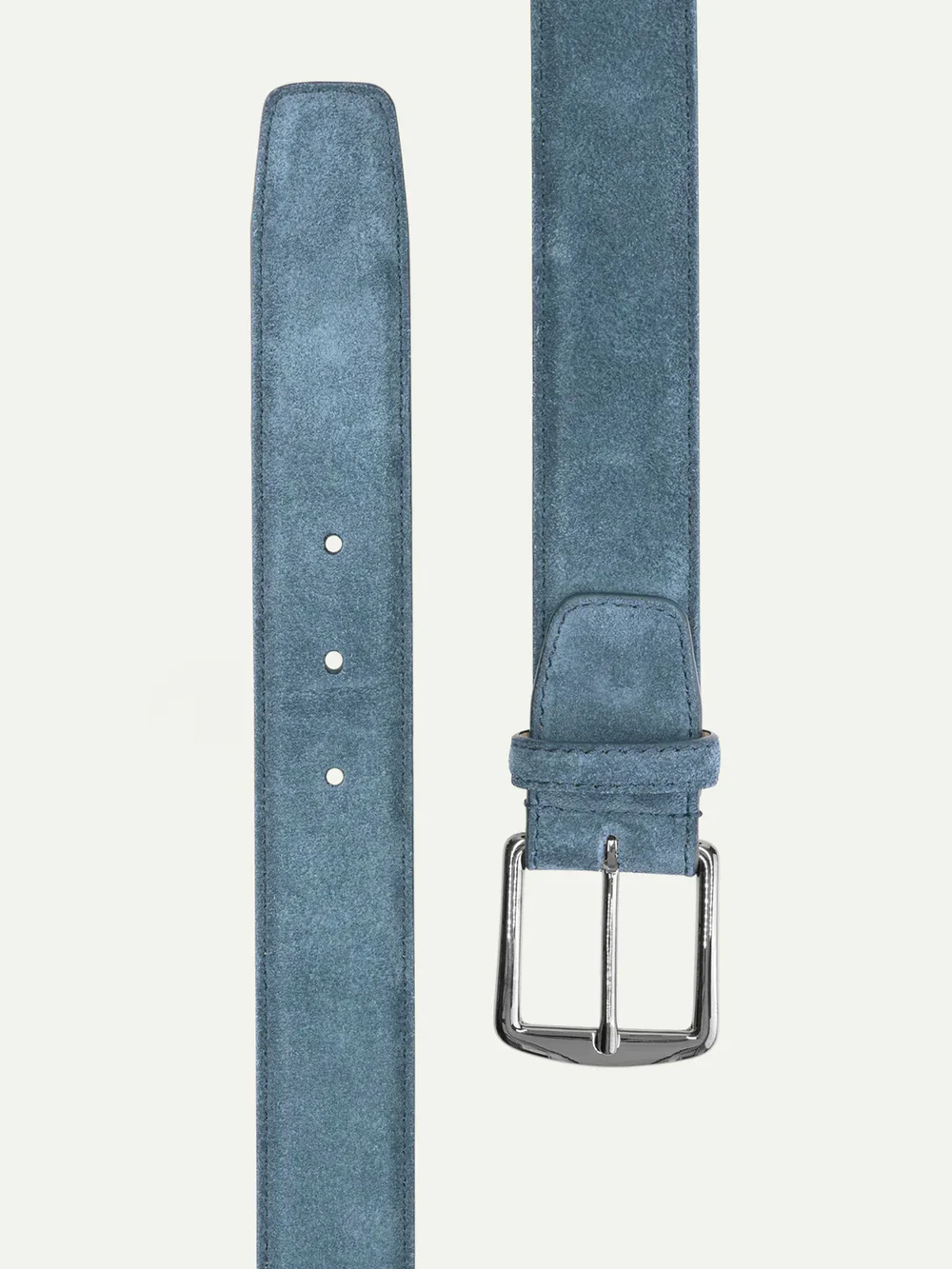 Sapphire Blue Blue Suede Leather Belt - Image 2