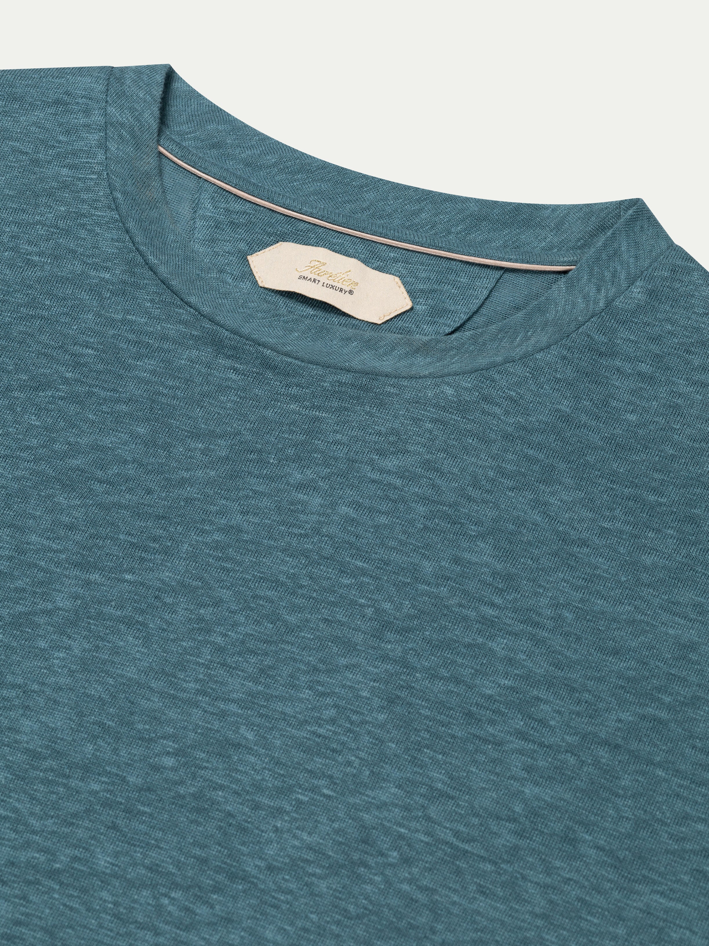 Sea Green Linen City T-shirt - Image 3