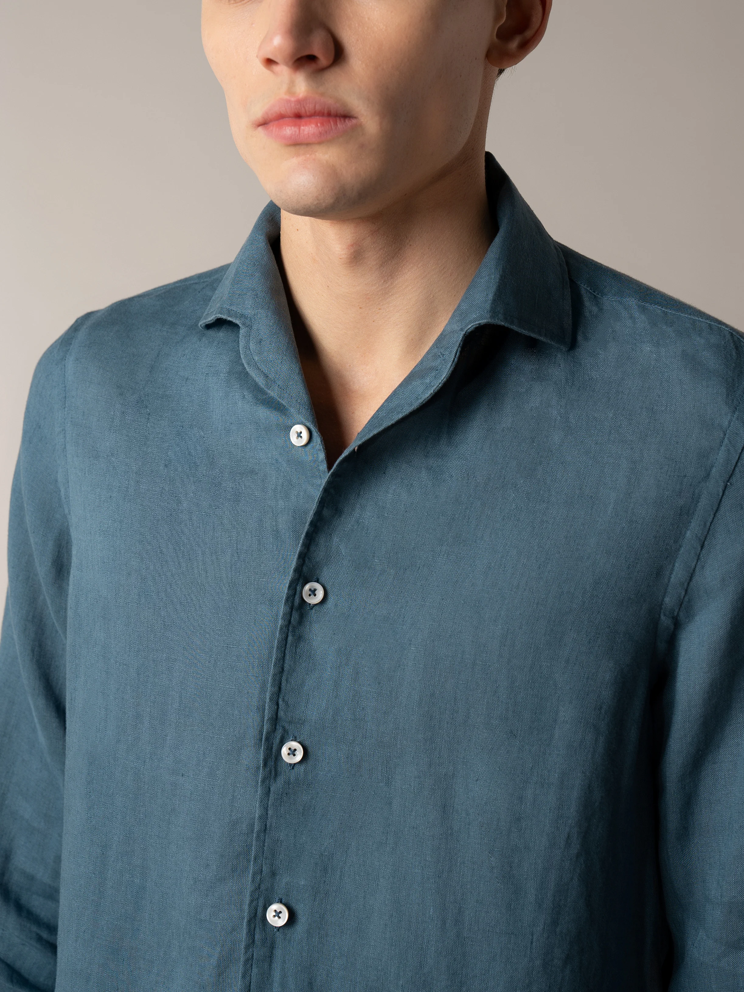 Sea Green Linen Seaside Shirt - Image 4