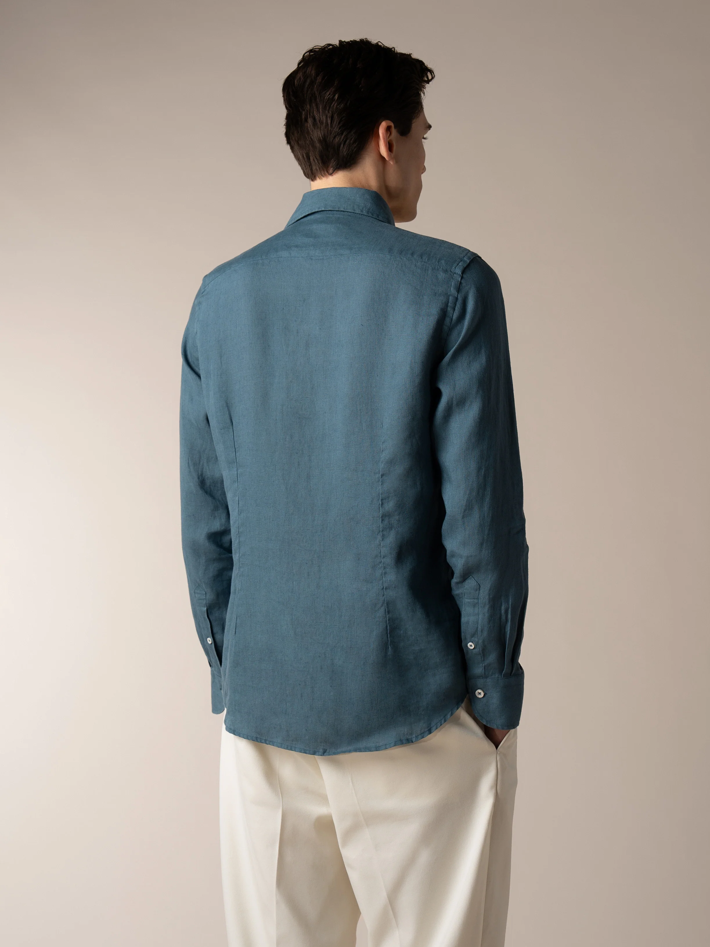 Sea Green Linen Seaside Shirt - Image 5