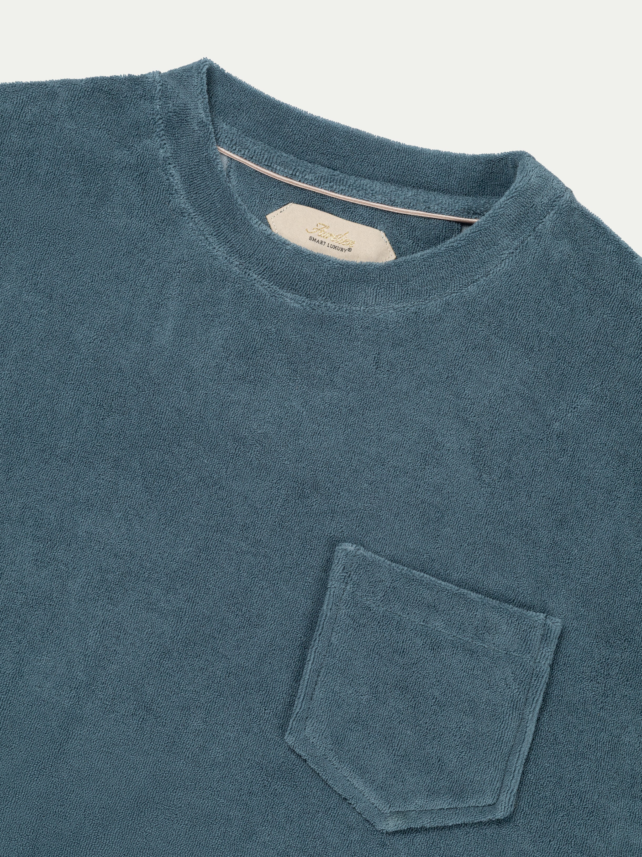 Sea Green Terry Towelling T-Shirt - Image 3
