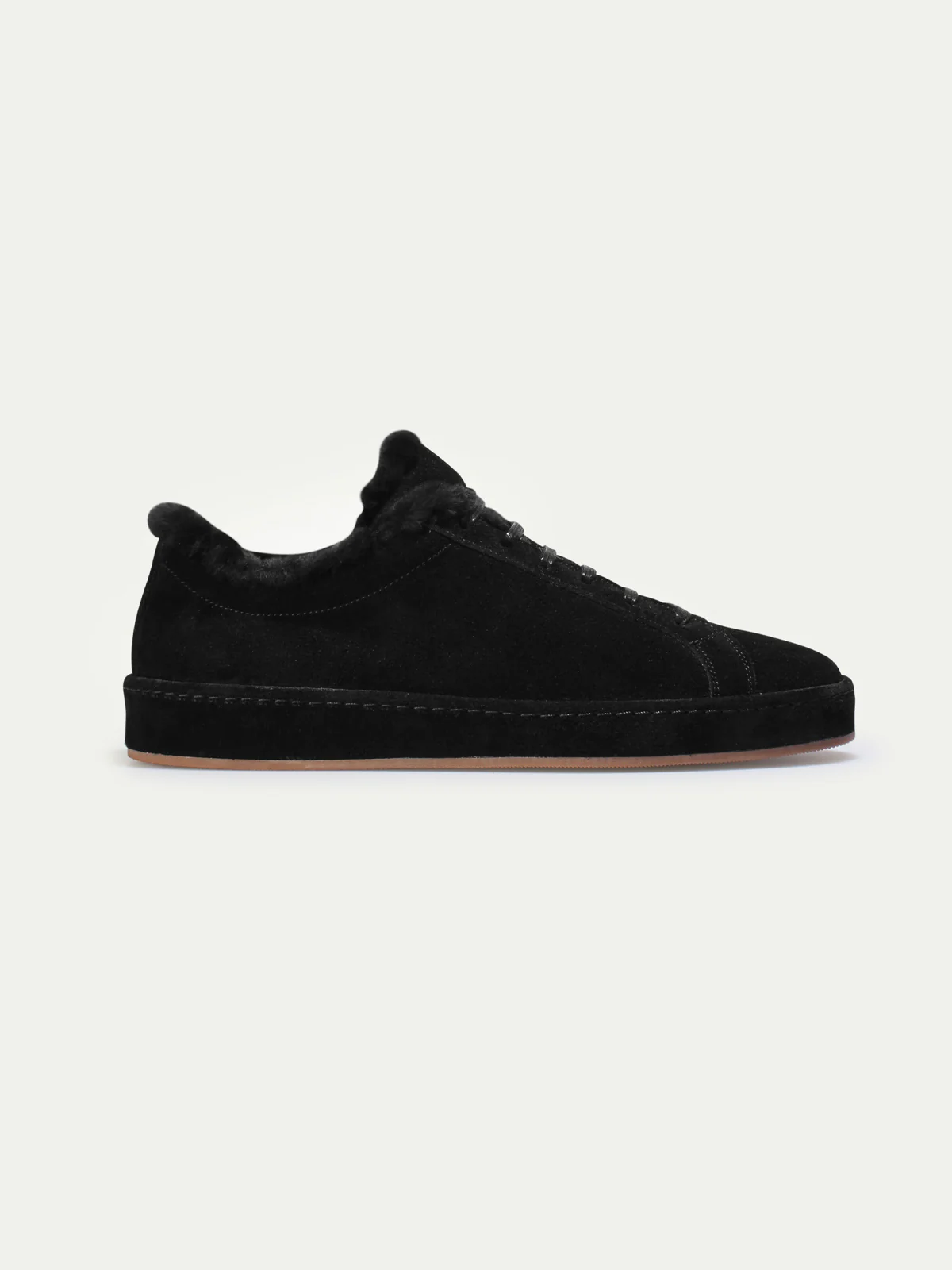 Shearling-lined Black Voyager Sneaker - Image 5