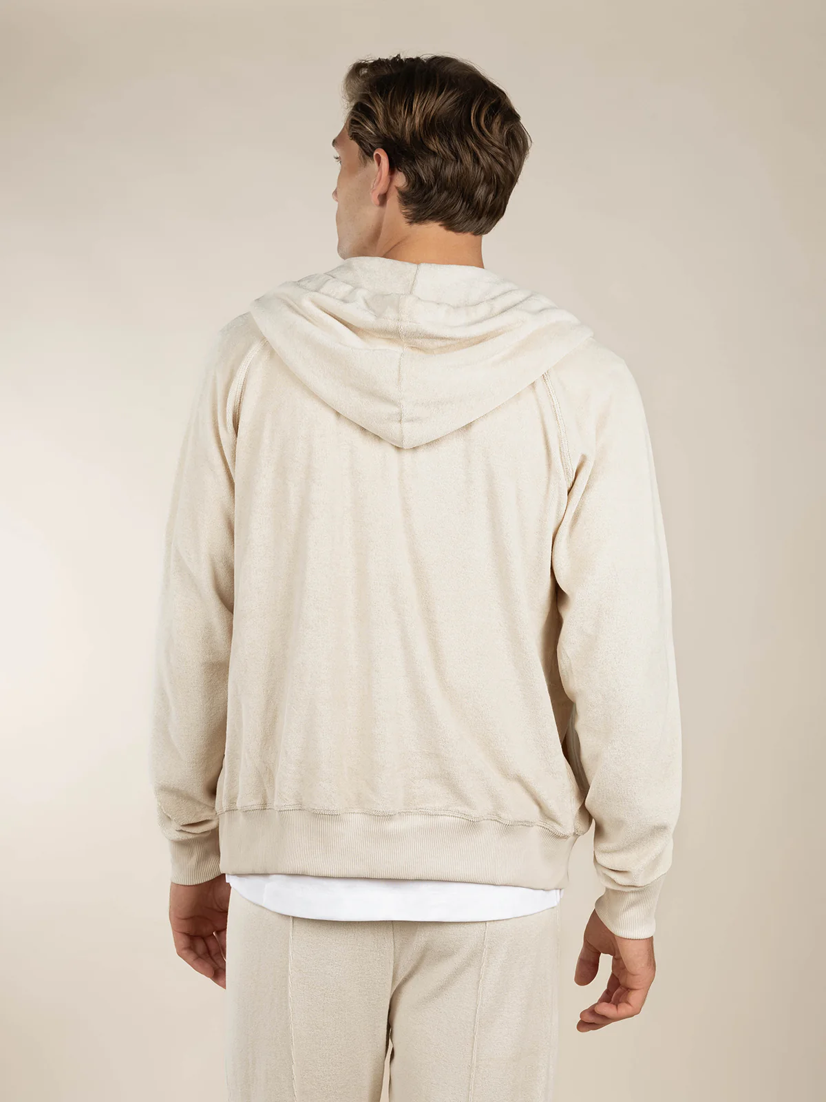 Shell Terry Towelling Zipper Vest - Image 5