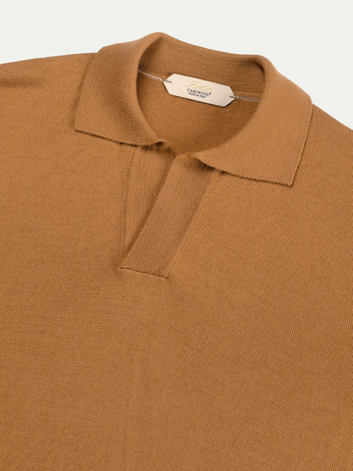 Shortsleeve Buttonless Polo Rust - Image 5
