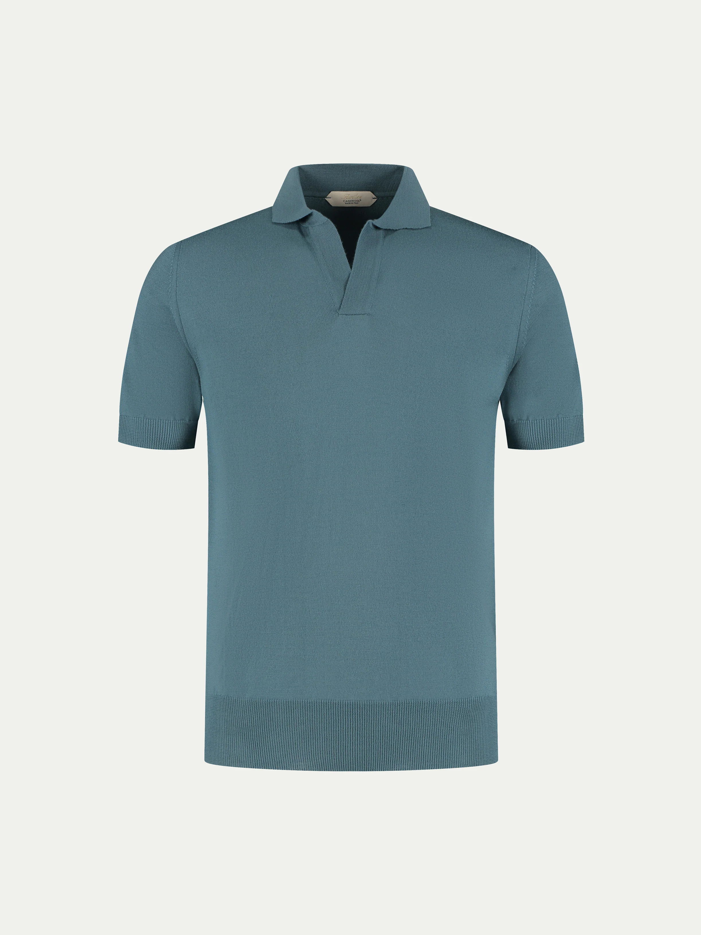 Shortsleeve Buttonless Polo Sea Green