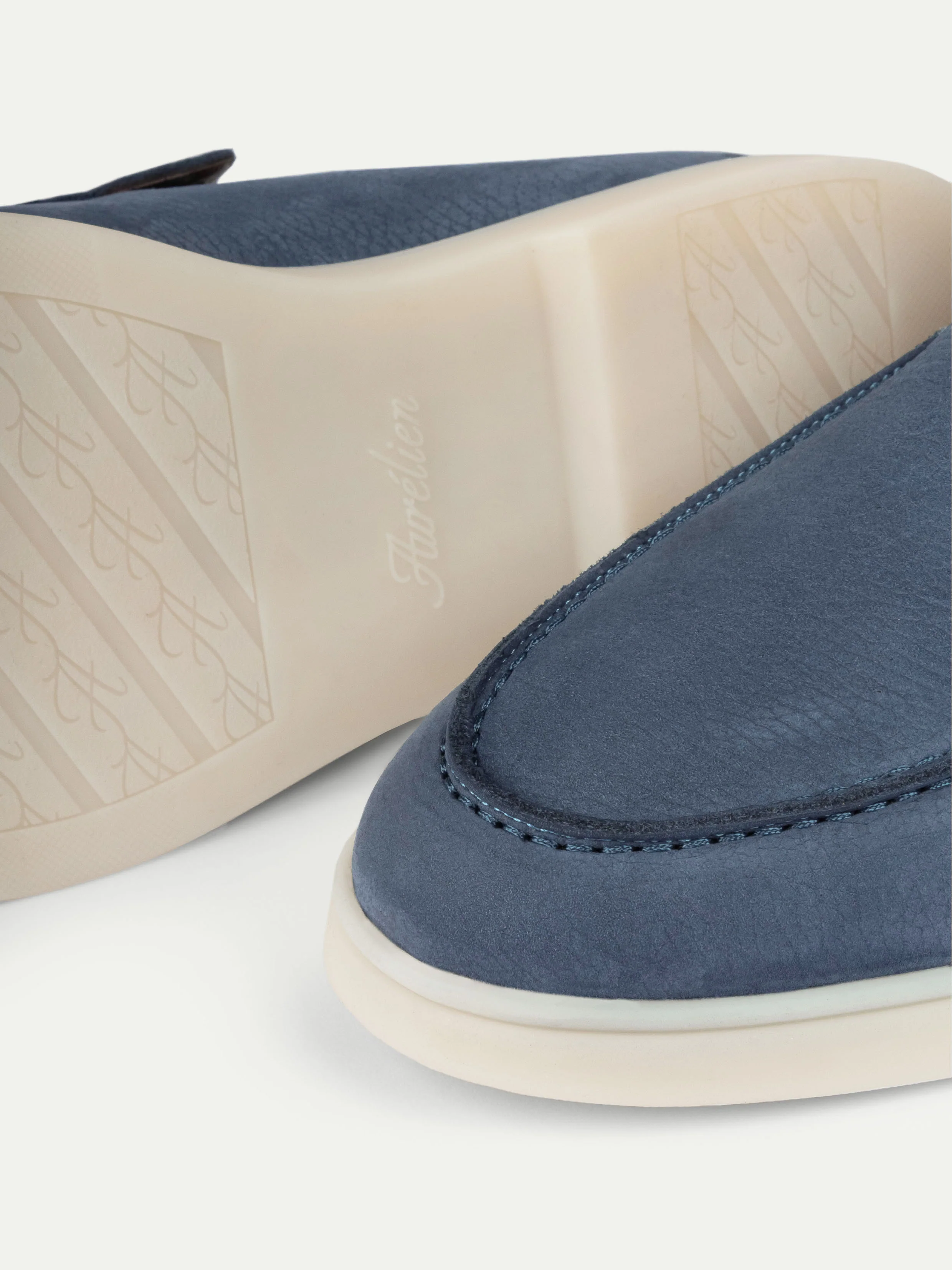 Steel Blue Nubuck Winter City Loafer - Image 3
