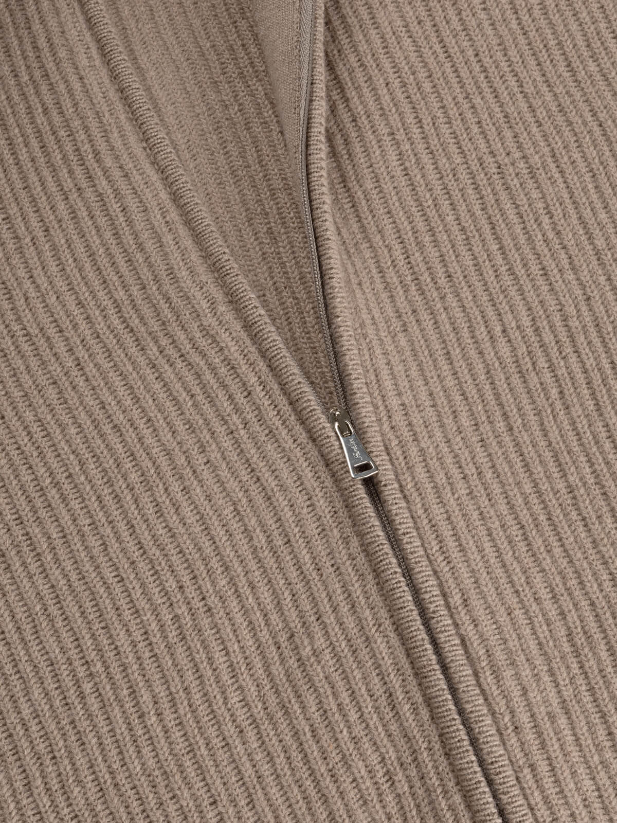 Taupe Rib Vest - Image 3