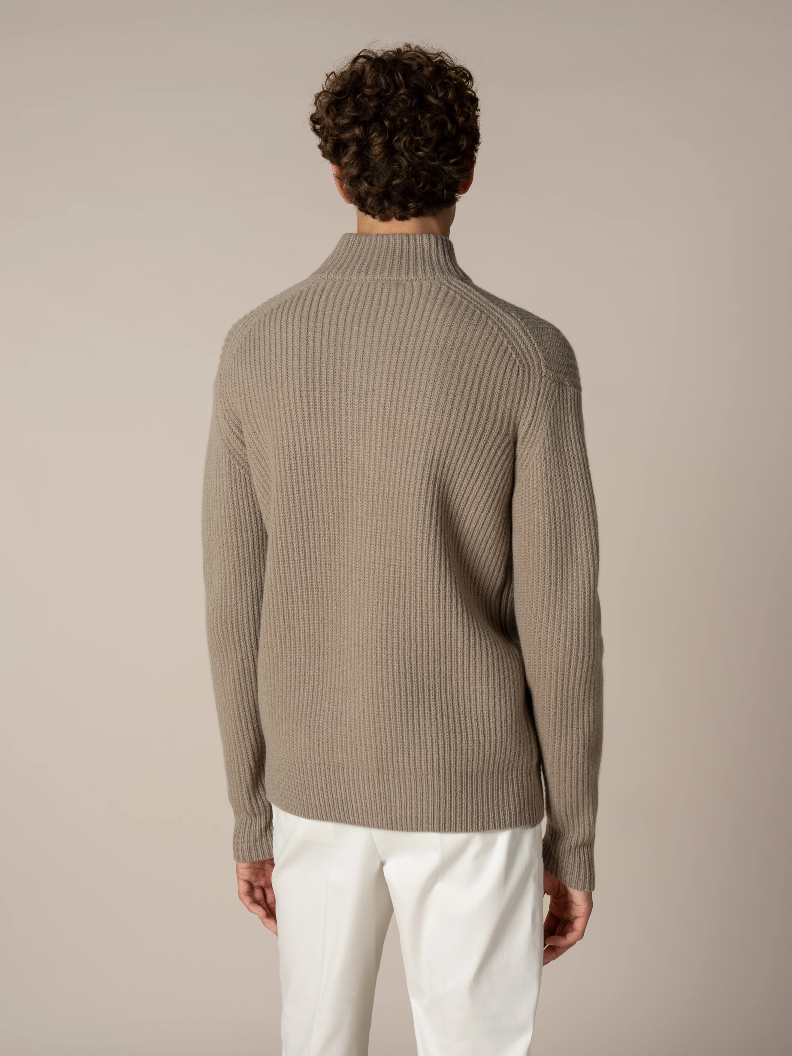 Taupe Alpine Ribbed Vest - Image 5