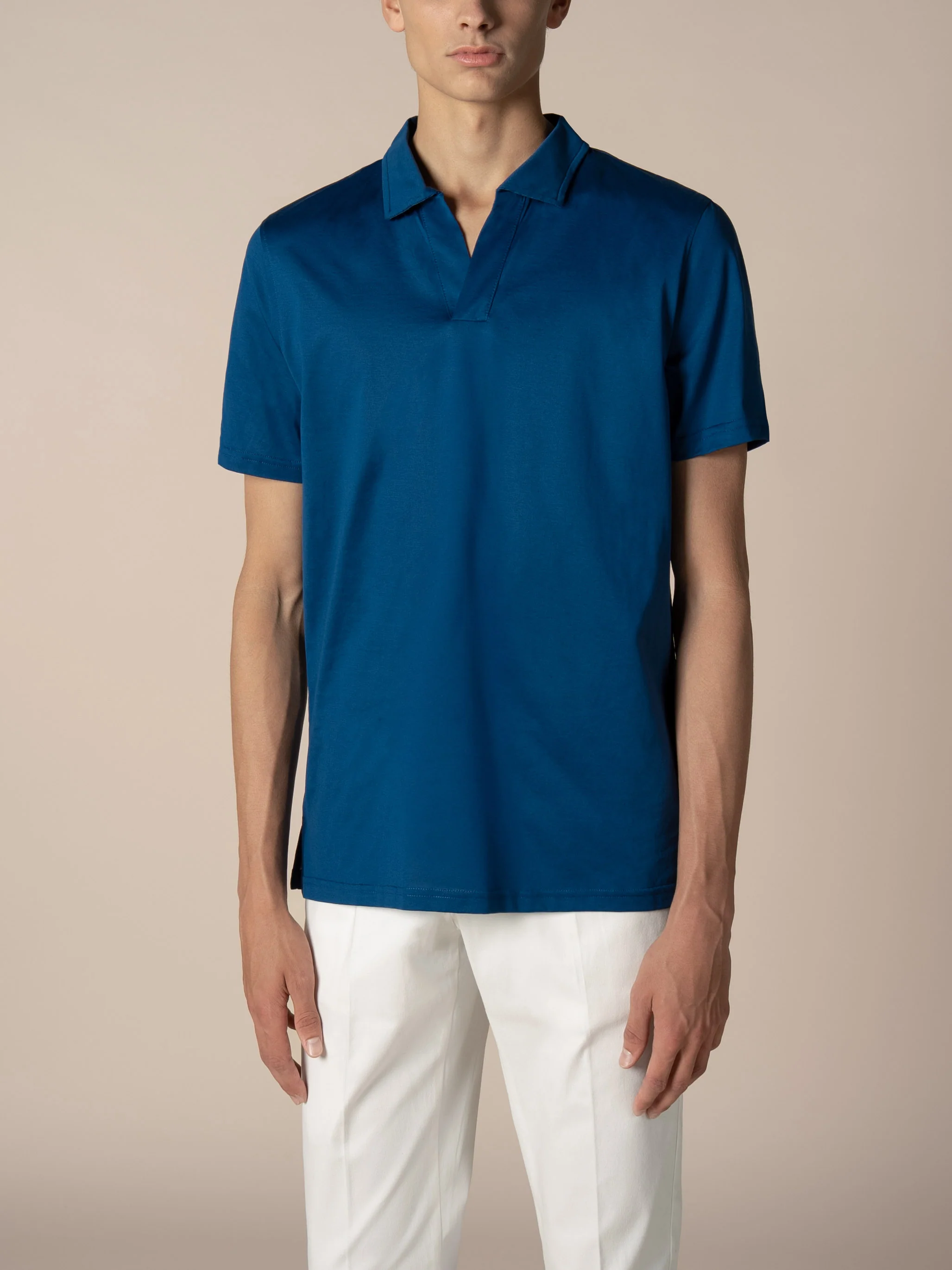 Ultramarine Buttonless Polo Shirt - Image 2