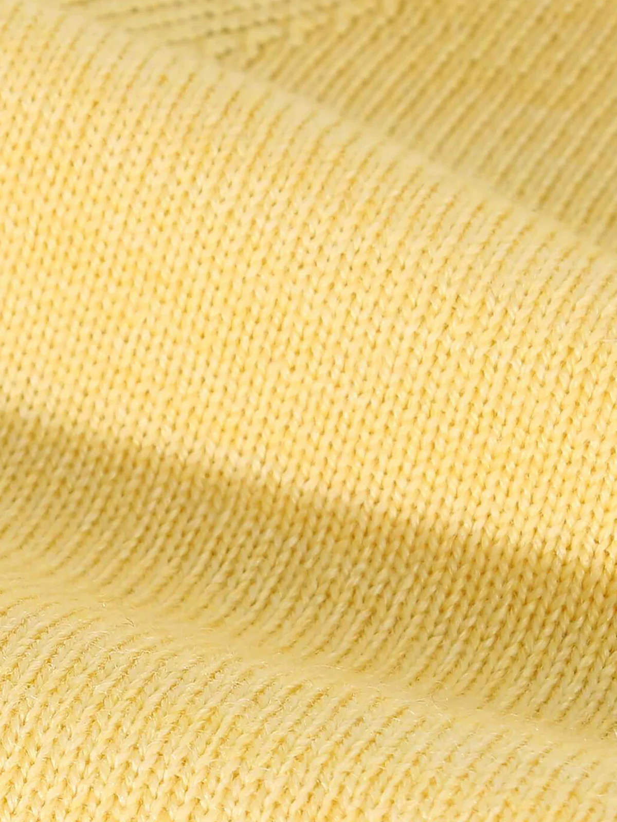 Extrafine Merino V-Neck Yellow - Image 5