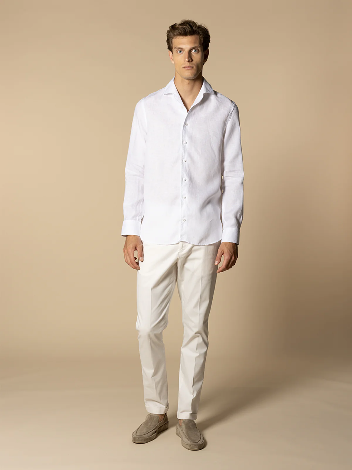 White Linen Seaside Shirt - Image 6