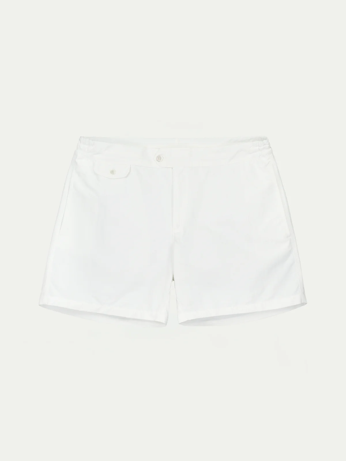White Beachside Swim Short