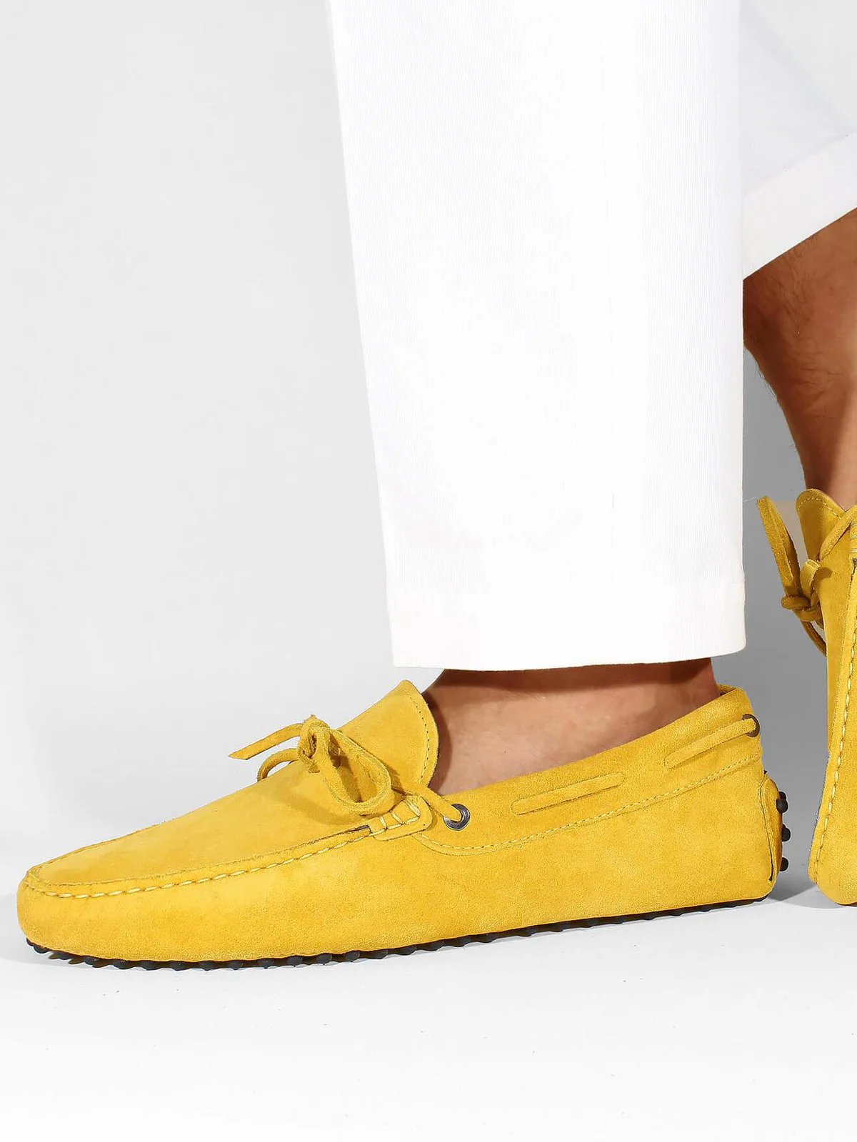 Yellow Suede Driving Shoes - Image 5